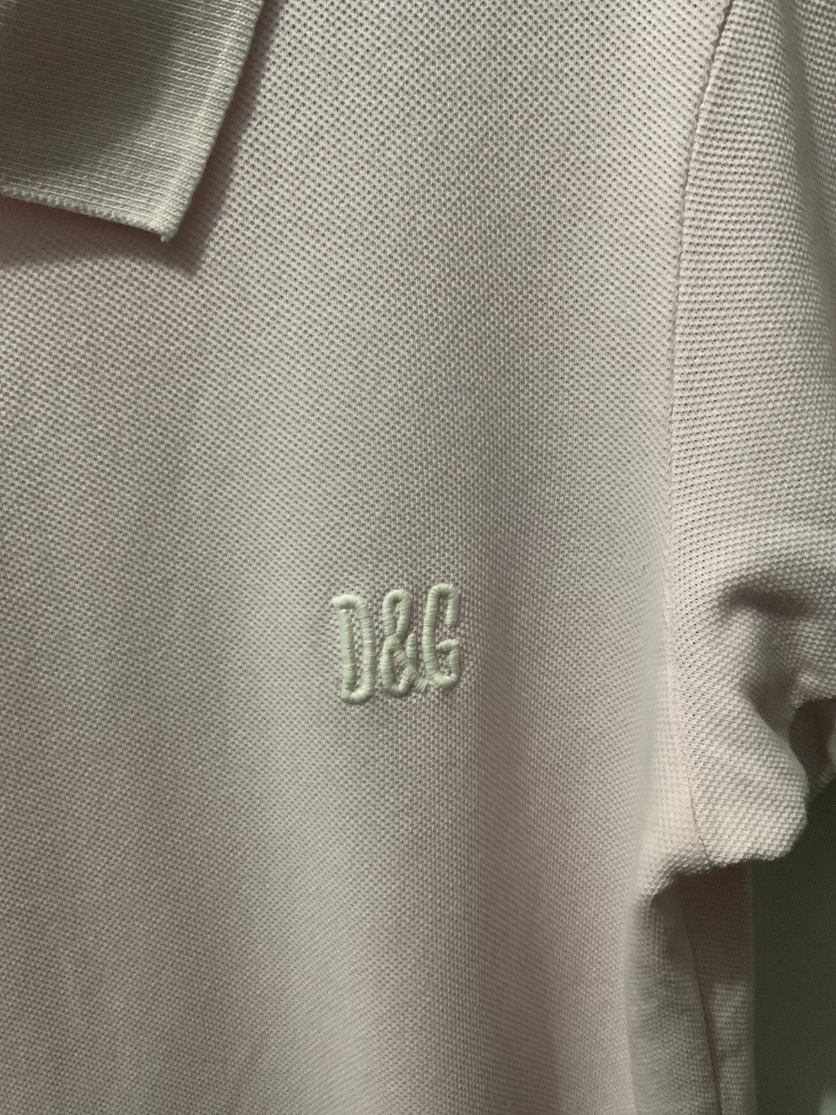 Dolce & Gabbana Dolce & Gabbana Pink Collar Tee Size US S / EU 44-46 / 1 - 10 Thumbnail