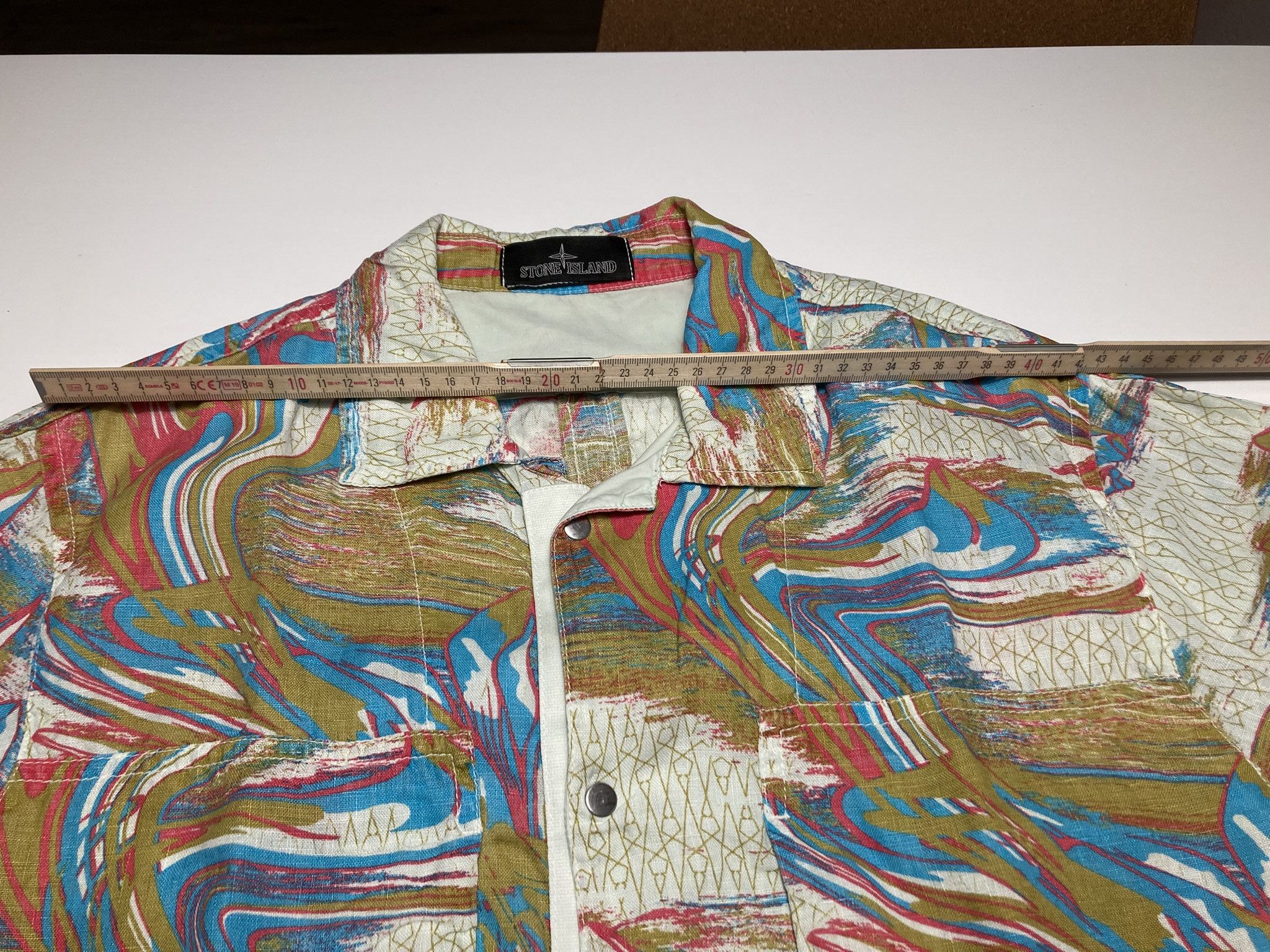 Stone Island Shadow Project SISP Linen Guayabera Resort Shirt Size US S / EU 44-46 / 1 - 14 Thumbnail