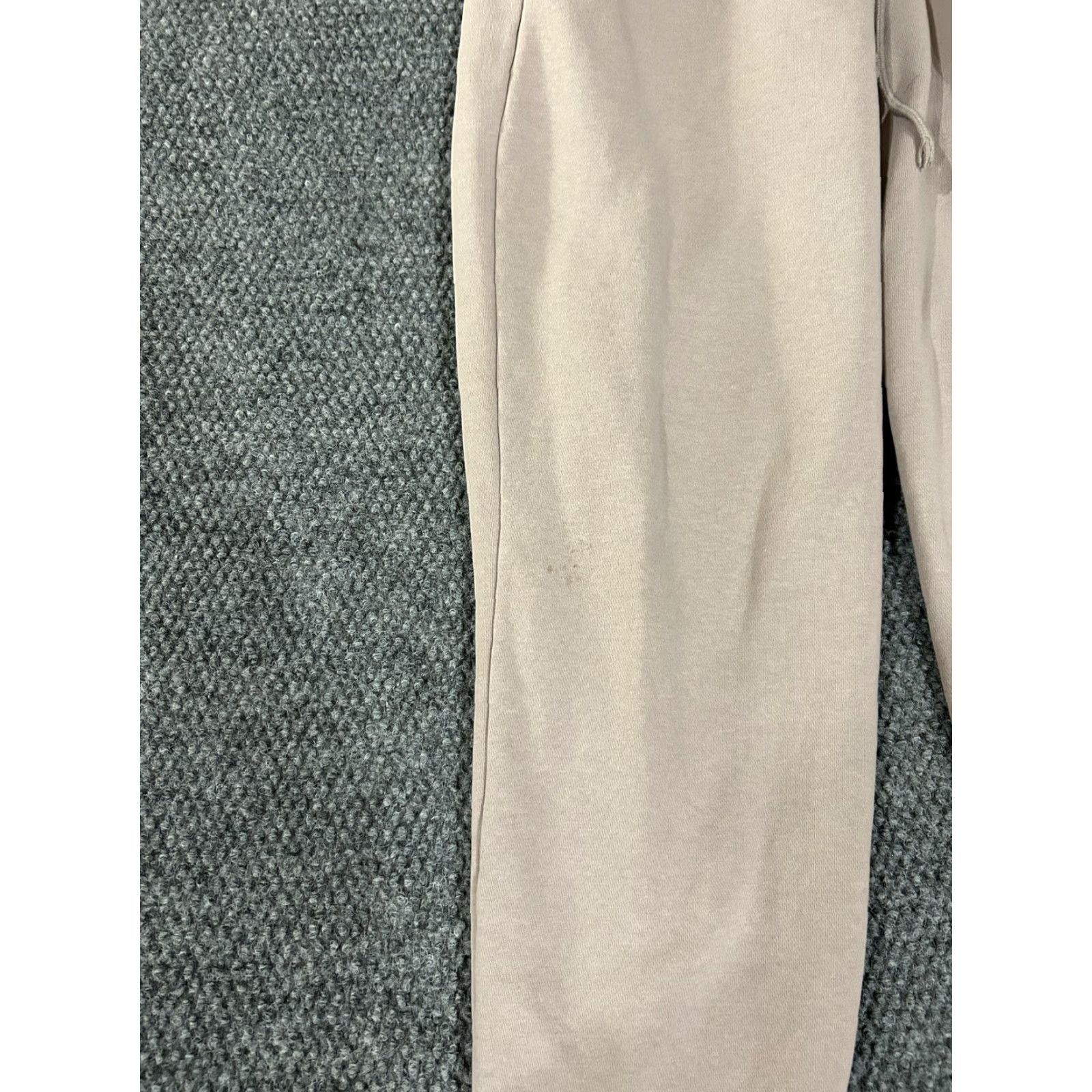 Nike Nike Sweatpants Mens Small Beige Fleece Joggers Swoosh Logo Athletic Pants Size US 29 - 3 Thumbnail