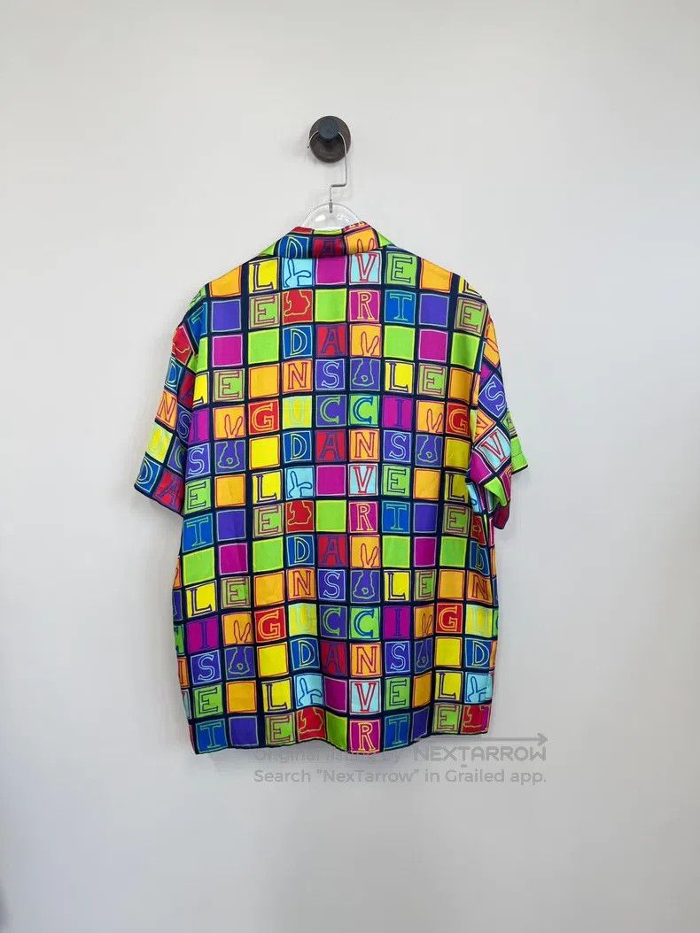Gucci Gucci Multi-coloured letter plaid full-print twill silk sh Size US S / EU 44-46 / 1 - 2 Thumbnail