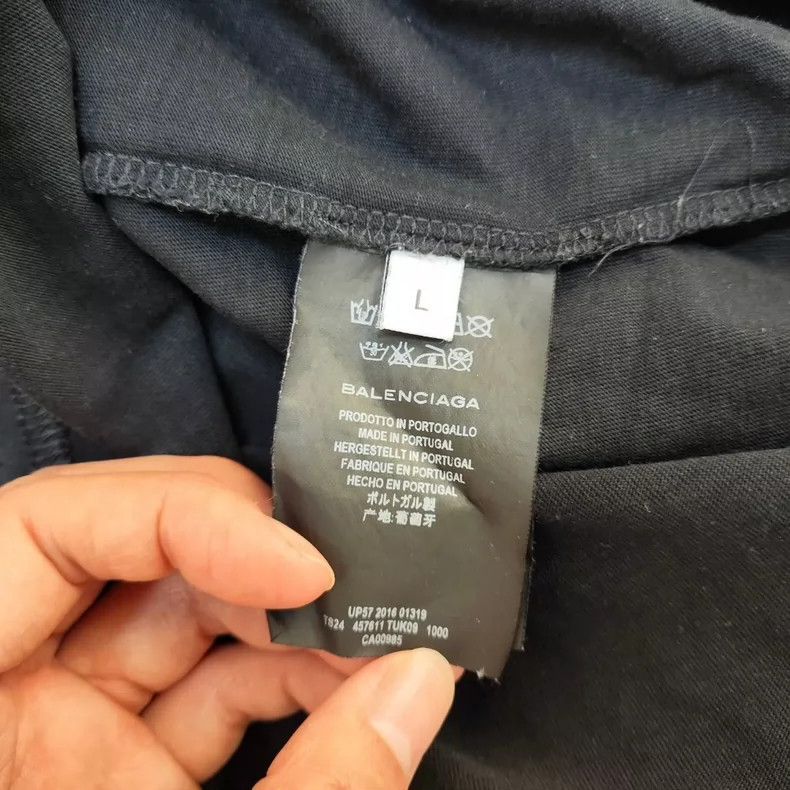 Balenciaga Balenciaga Black half-sleeve T-shirt Size US L / EU 52-54 / 3 - 4 Thumbnail