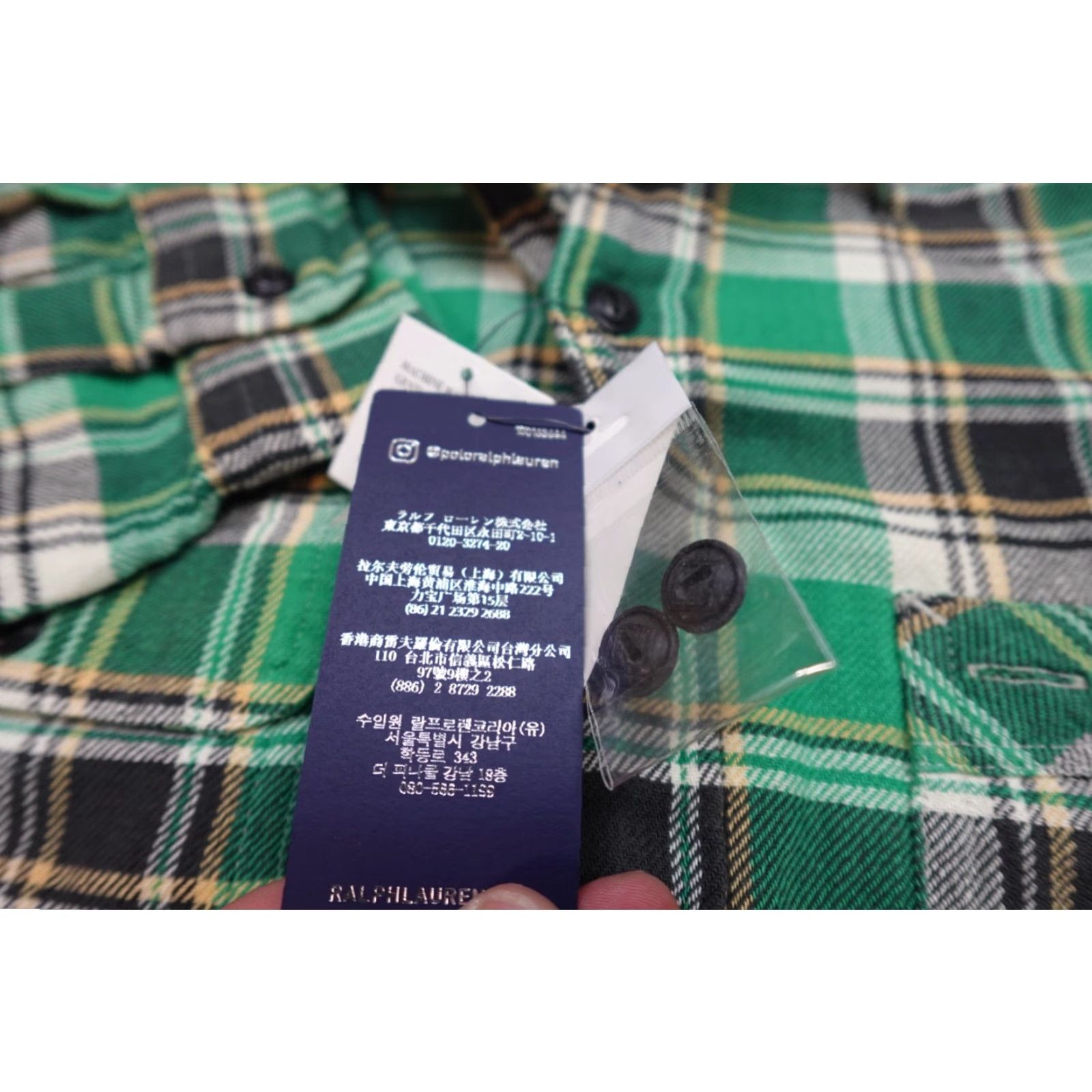 Polo Ralph Lauren Polo Ralph Lauren Button-Up Shirt Mens M Twill Green Plaid Chin Strap NEW Shirt Mens M Green Plaid Polo Ralph Lauren Button-Up 90s Outdoor Mens Size US M / EU 48-50 / 2 - 4 Thumbnail