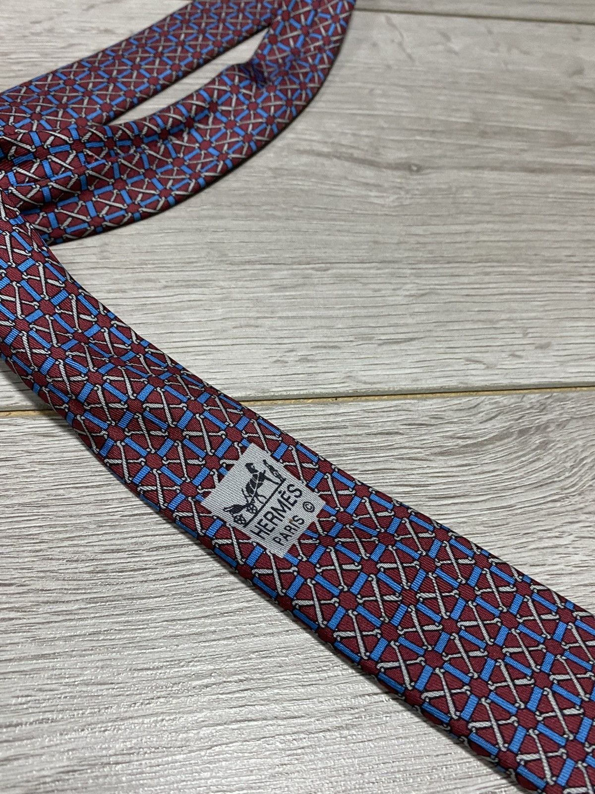 Hermes Hermes vintage silk tie patterns France Size ONE SIZE - 3 Thumbnail
