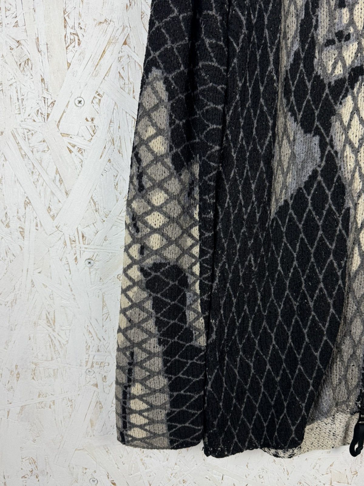 Jean Paul Gaultier 90s Jean Paul Gaultier Kiss Femme Printed Mesh Knit Cardigan Size M / US 6-8 / IT 42-44 - 4 Thumbnail