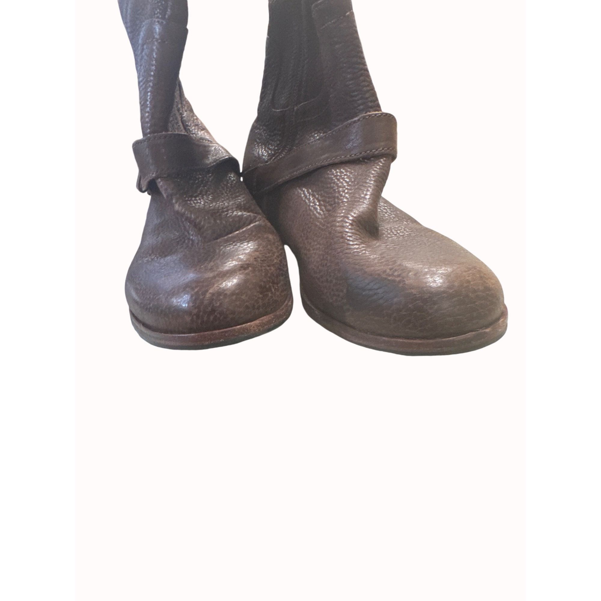 Ugg UGG women’s leather sheepskin brown mid calf boots shoes siz Size US 6 / IT 36 - 5 Thumbnail