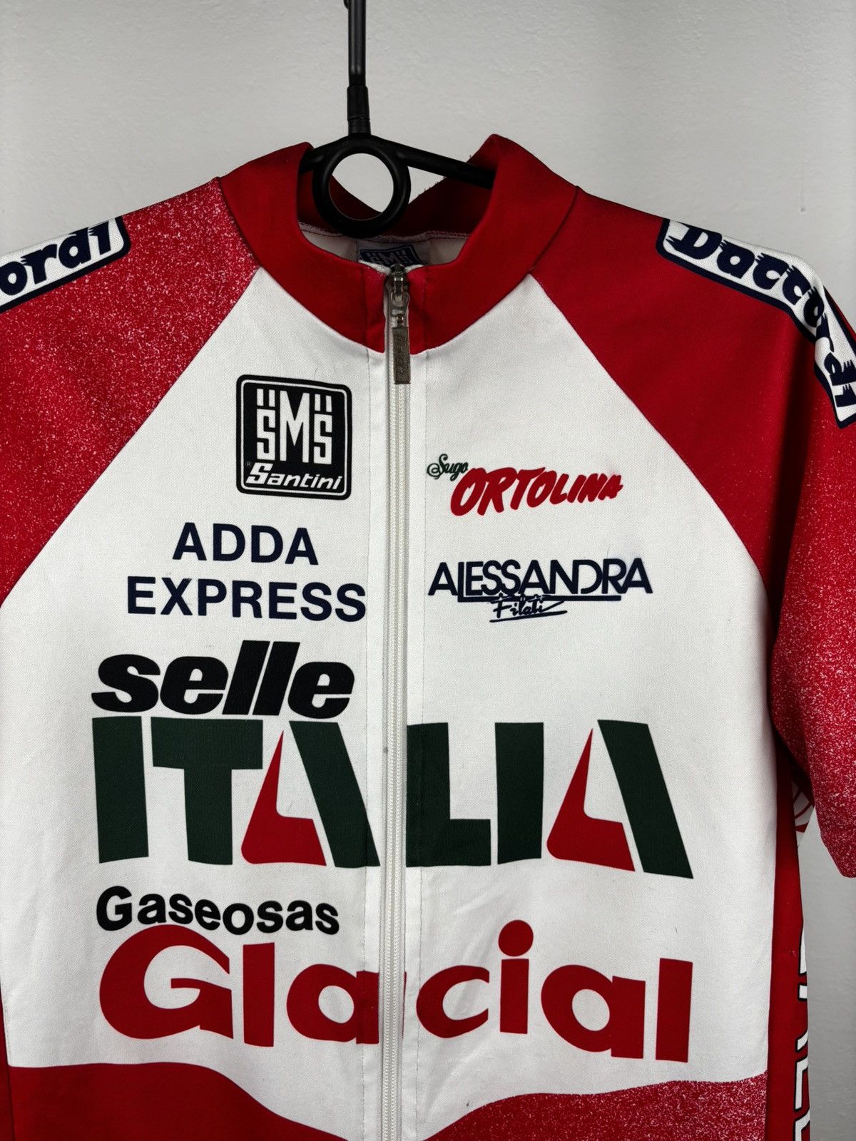 Other SMS Santini Giacial Italia 1998 vintage jersey L Size US L / EU 52-54 / 3 - 4 Thumbnail