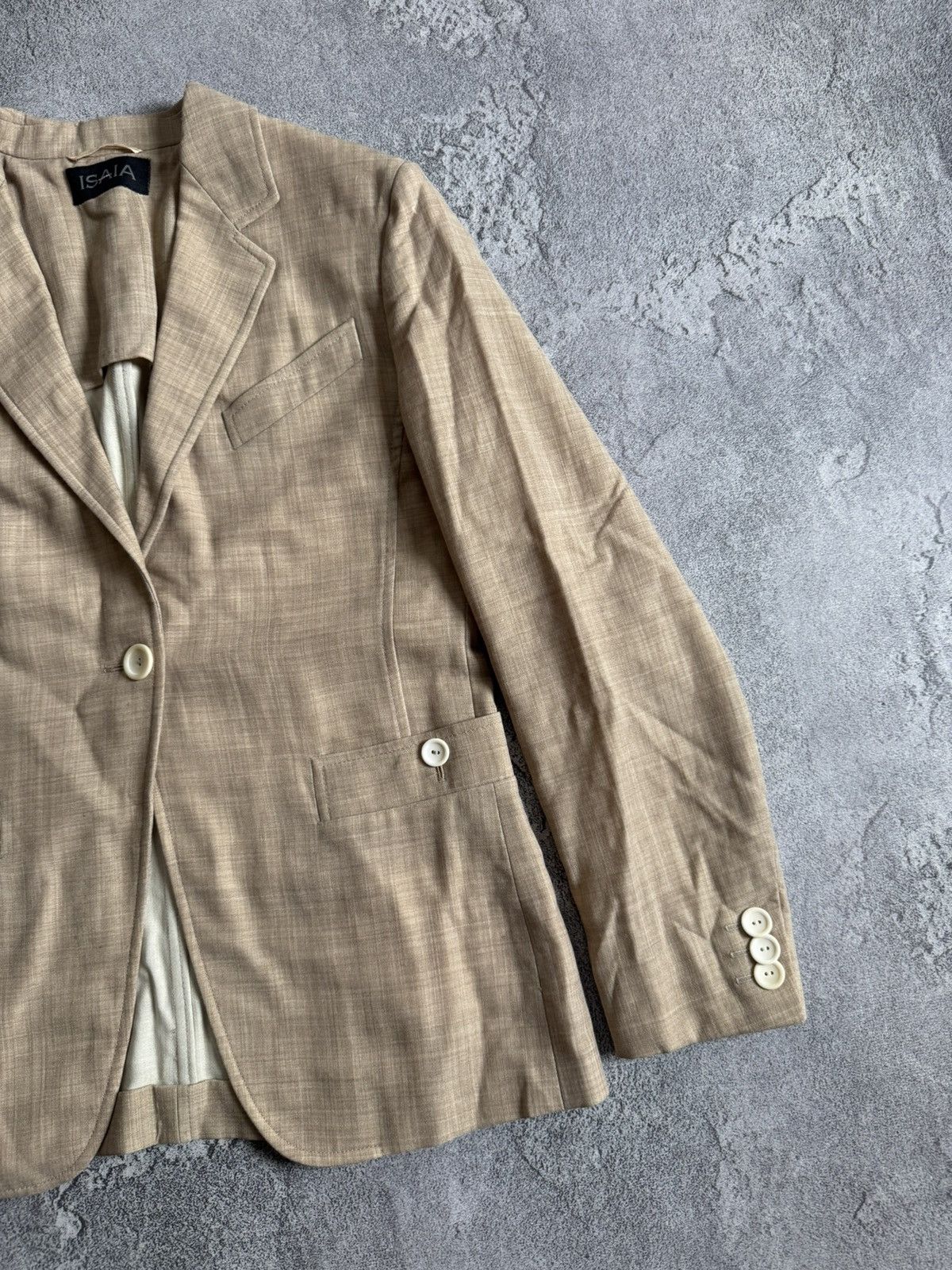 Isaia ISAIA 44size FONTELINE button up blazer jacket vintage line Size M / US 6-8 / IT 42-44 - 7 Thumbnail