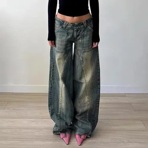 Other Streetwear Retro Vintage Distressed Patchwork Y2k Jeans Size 28" / US 6 / IT 42 - 1 Thumbnail