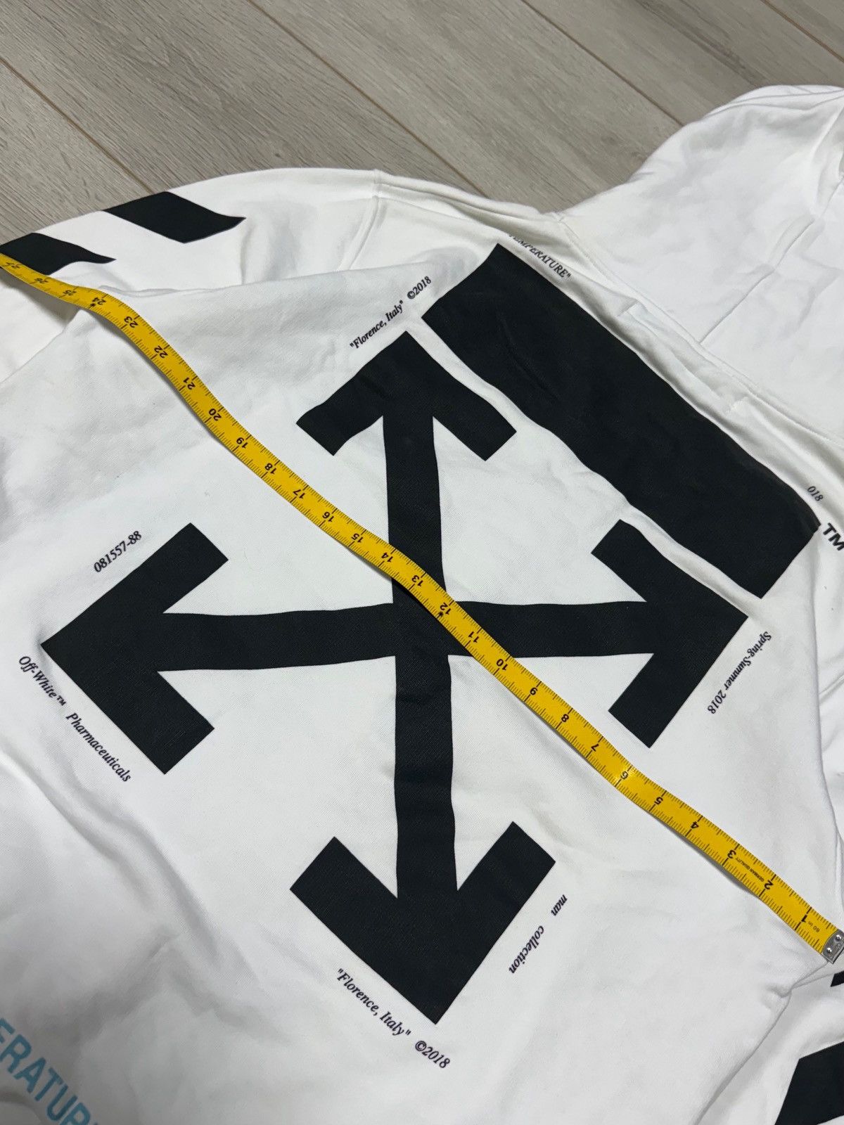 Off-White Off White Mona Lisa temperature hoodie arrows tapes Size US L / EU 52-54 / 3 - 12 Thumbnail
