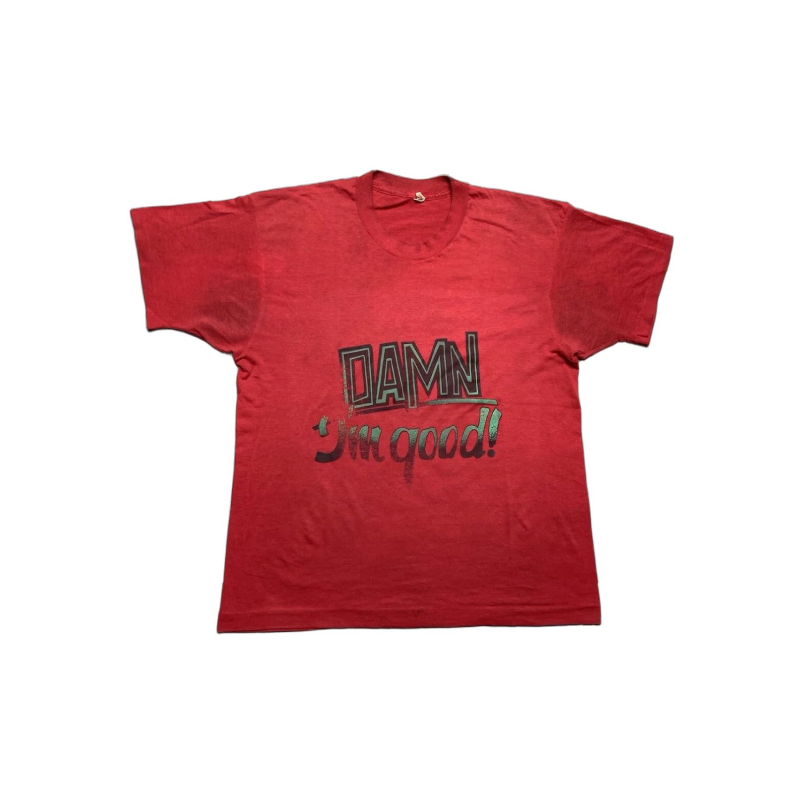 Vintage VINTAGE 80s T-Shirt Men L Red Damn I’m Good Funny Graphic Shirt Size US L / EU 52-54 / 3 - 1 Thumbnail