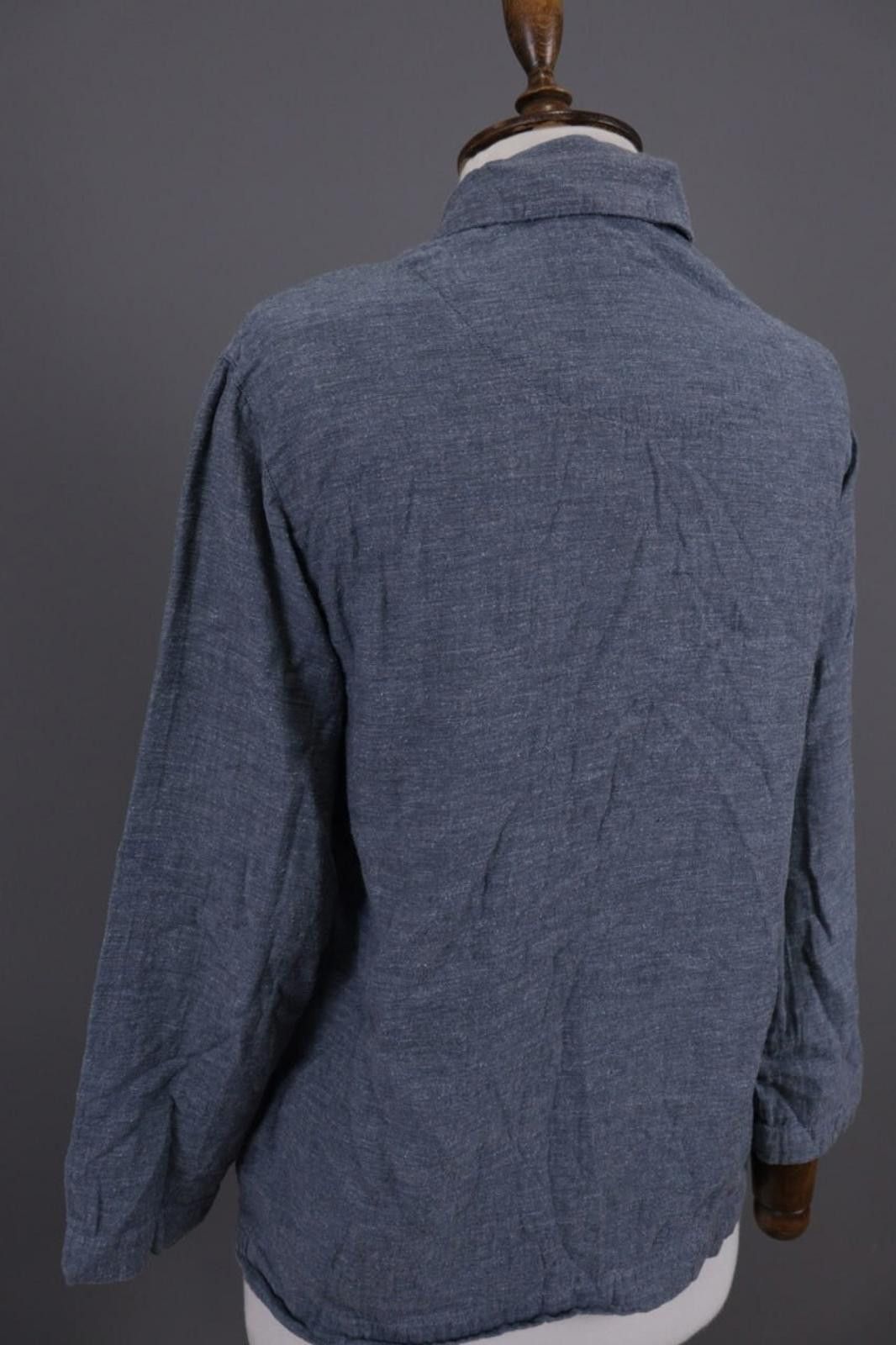 Designer Toast Blue Long Sleeve Button Down Blouse Shirt Size XS Size XS / US 0-2 / IT 36-38 - 12 Thumbnail