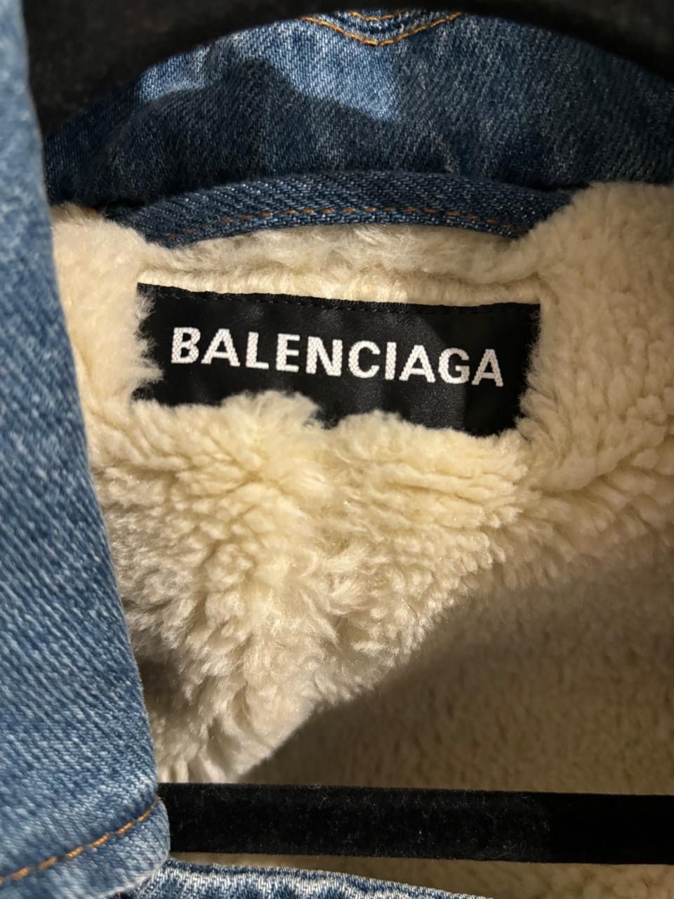 Balenciaga Balenciaga Denim Shearling Coat Size US S / EU 44-46 / 1 - 6 Thumbnail