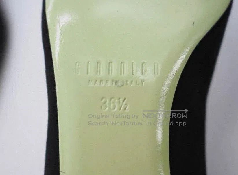 Japanese Brand giannico black suede flats size 36.5. Size US 6 / IT 36 - 6 Thumbnail
