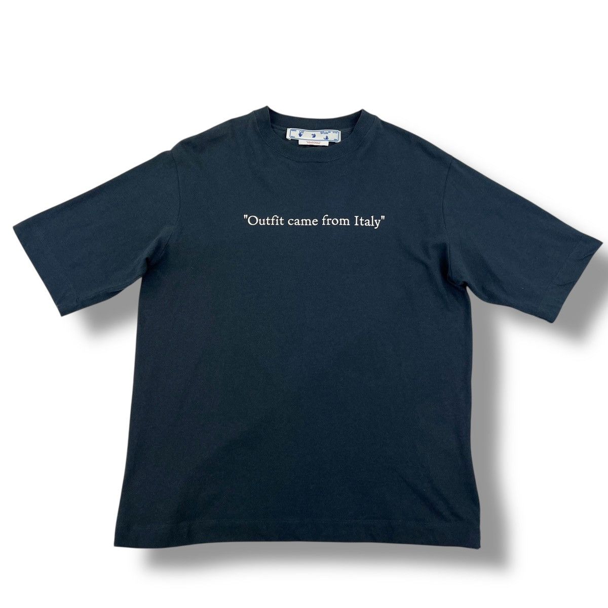 Off-White Off-White Outfit Came From Italy Navy T Shirt Size US M / EU 48-50 / 2 - 2 Thumbnail