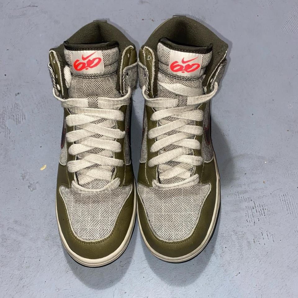Nike Nike 6.0 Dunk Olive Herringbone - 2011 Size US 10 / EU 43 - 3 Thumbnail