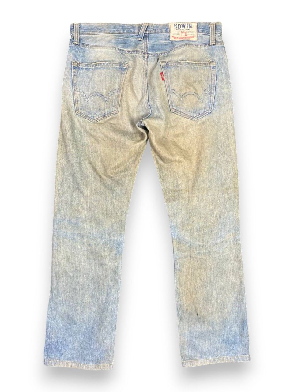 Edwin vintage edwin lightwash distressed denim nice design Size US 36 / EU 52 - 2 Thumbnail