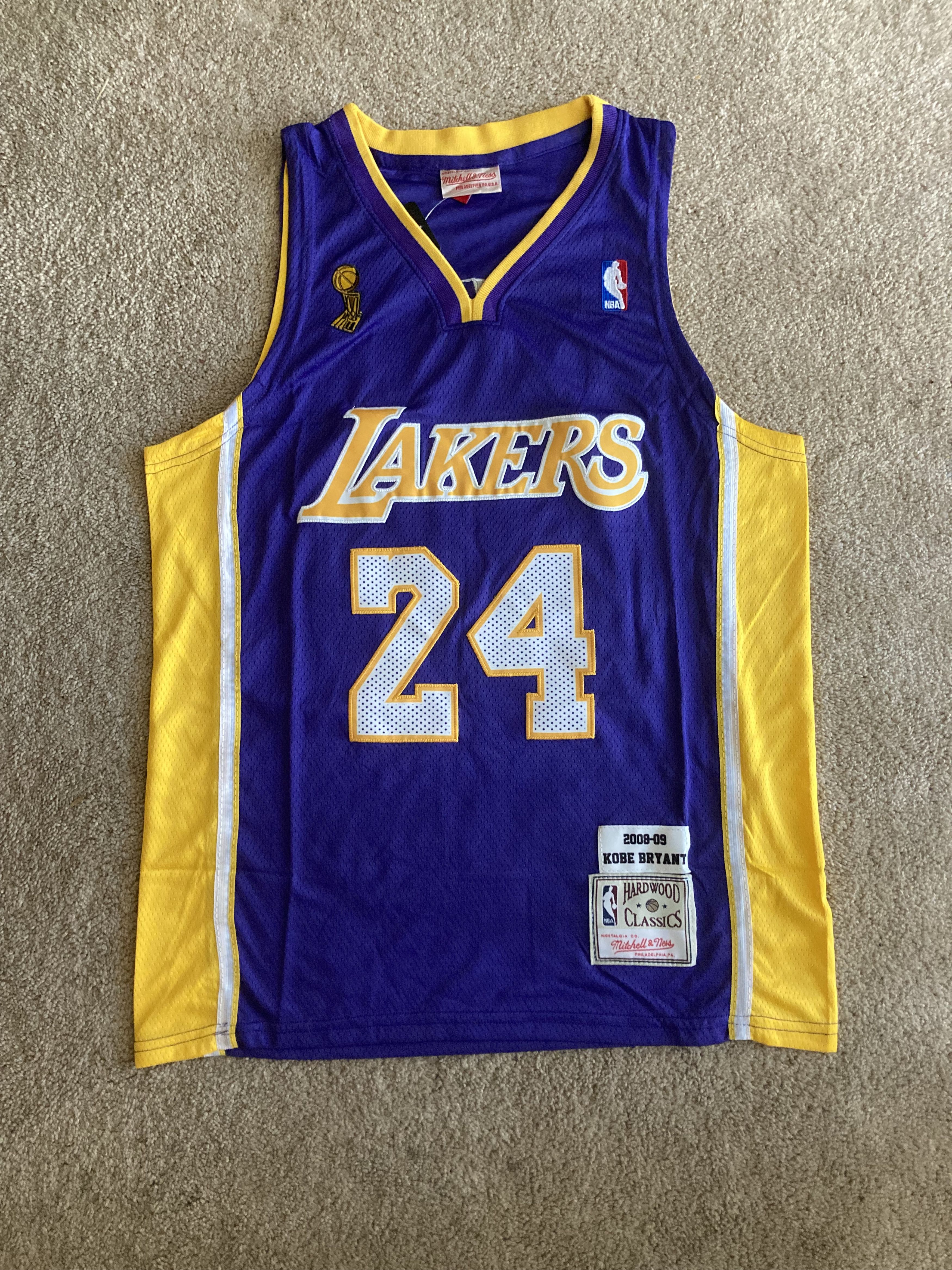 Mitchell & Ness S-XL Mens Stitched Mitchell & Ness Jersey Kobe Bryant Lakers Size US L / EU 52-54 / 3 - 1 Preview