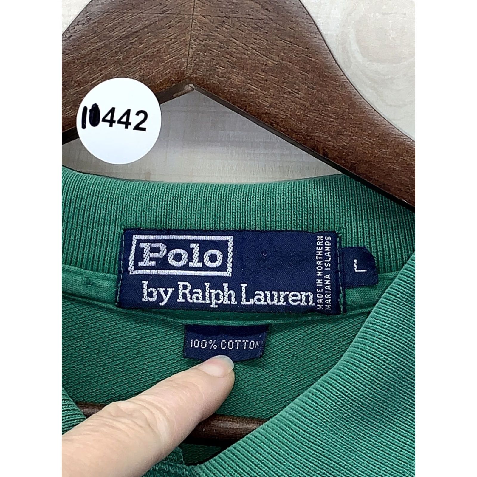 Polo Ralph Lauren VINTAGE Polo Ralph Lauren Polo Shirt Mens Large-10442 Green Cotton Logo Embroidered 90s Preppy Size US XL / EU 56 / 4 - 3 Thumbnail