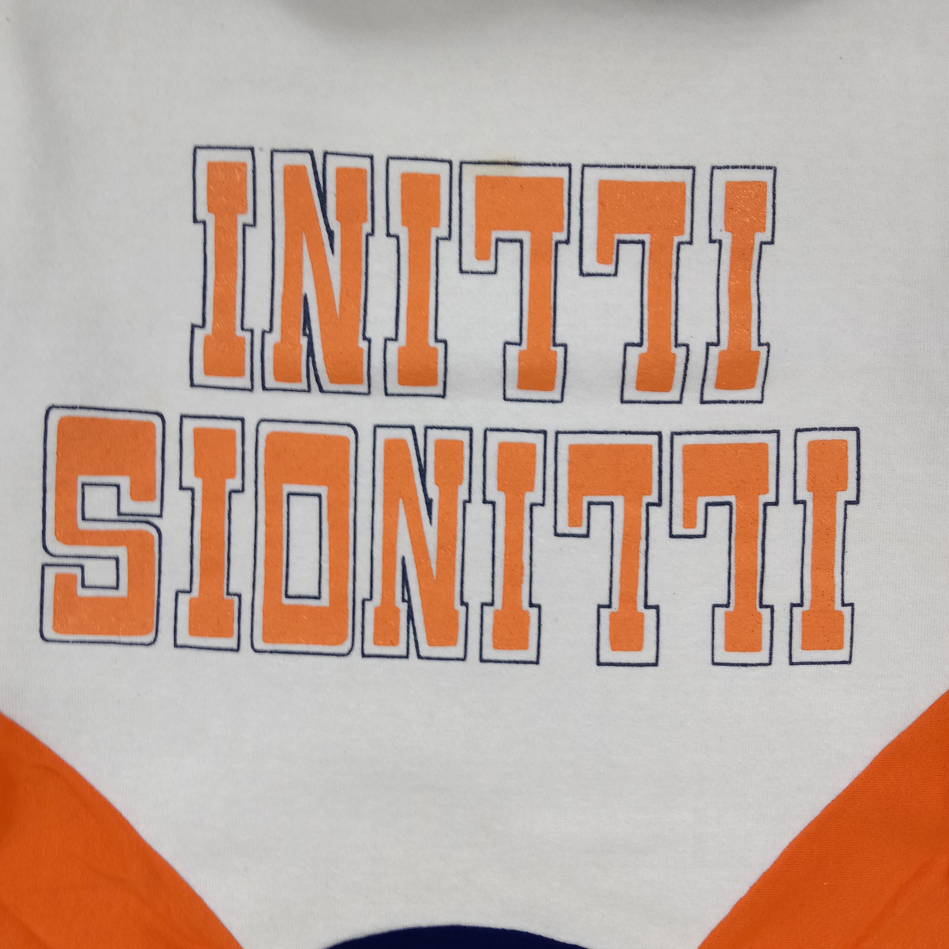 NBA × Vintage Illinois Illini NBA American Basketball Sweatshirt Size US M / EU 48-50 / 2 - 2 Thumbnail