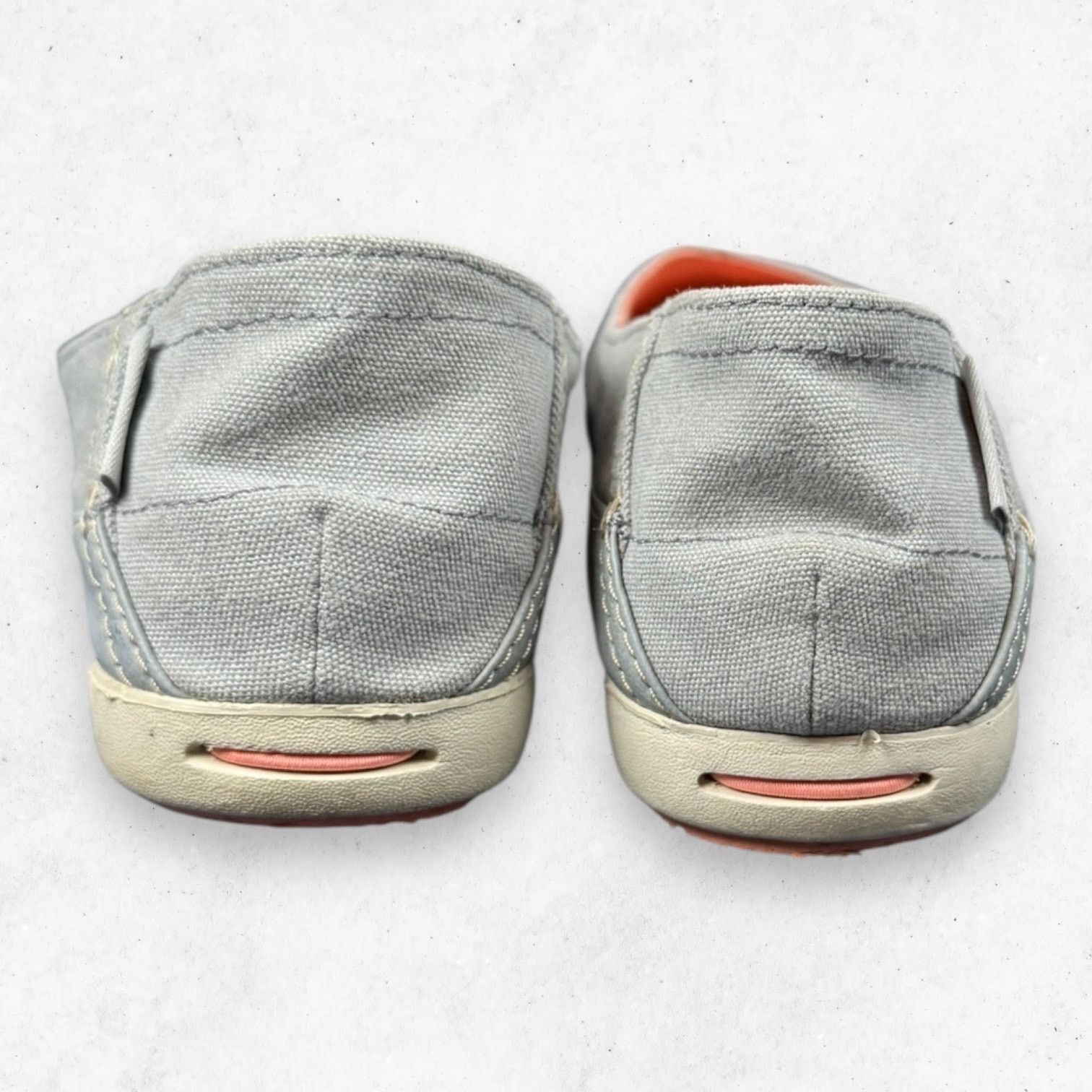 Crocs Crocs Stretch Sole Gray Canvas Ballet Flats Size 7 Size US 7 / IT 37 - 4 Thumbnail