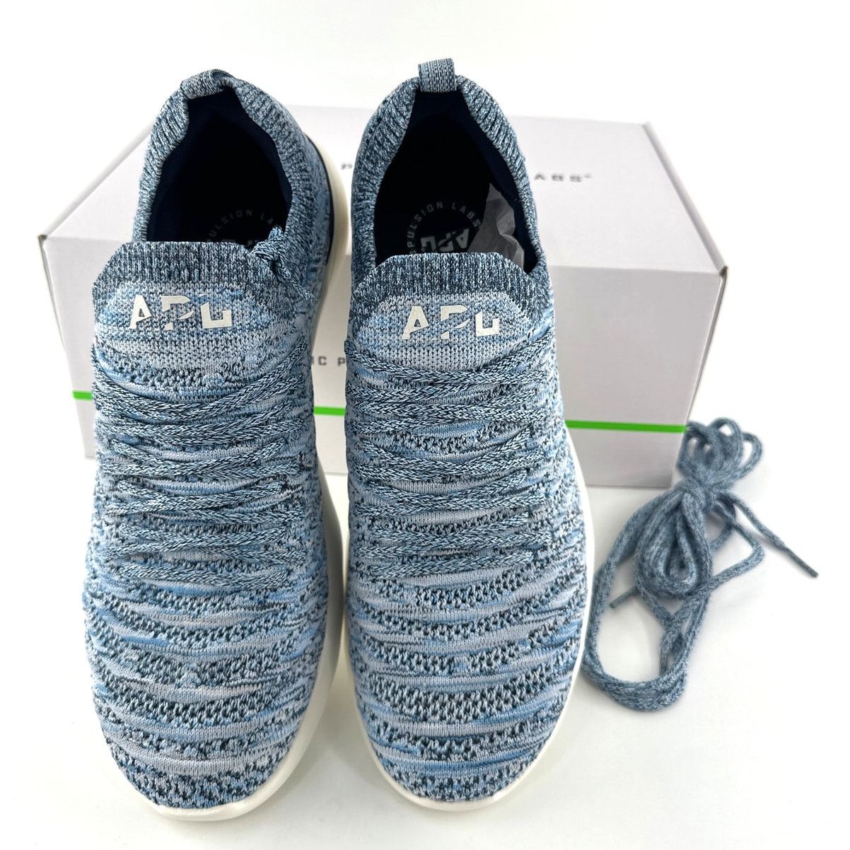 Athletic Propulsion Labs APL Men's Midnight Ivory Melange TechLoom Wave Sneakers 9 Size US 9 / EU 42 - 5 Thumbnail