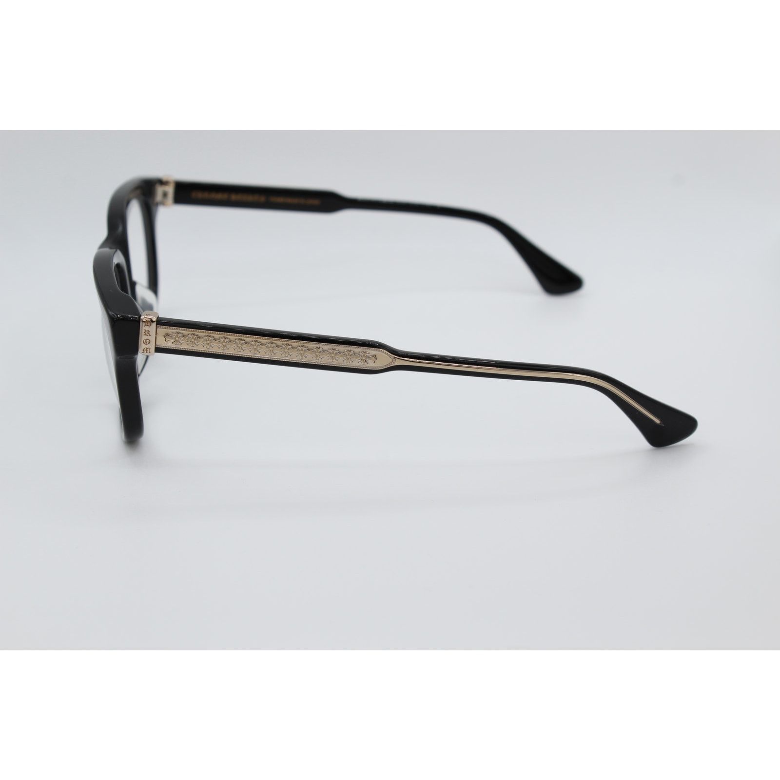 Chrome Hearts Chrome Hearts Cranker BK-GP Eyeglasses 53-19-147 Japan Size ONE SIZE - 3 Thumbnail