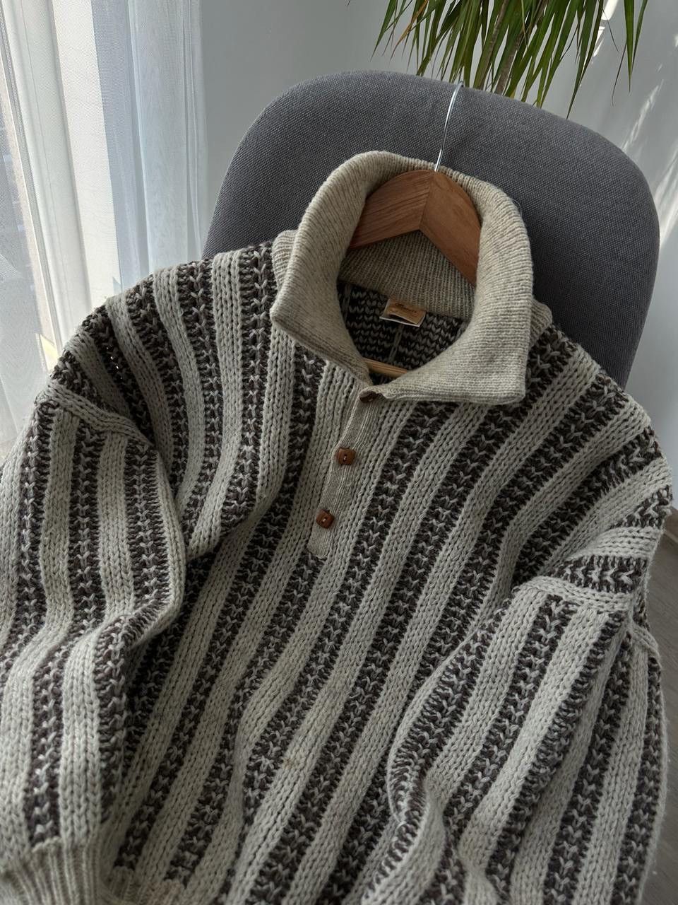 Vintage Vintage Maryse Pure Wool Knit Distressed Sweater Size US M / EU 48-50 / 2 - 15 Thumbnail