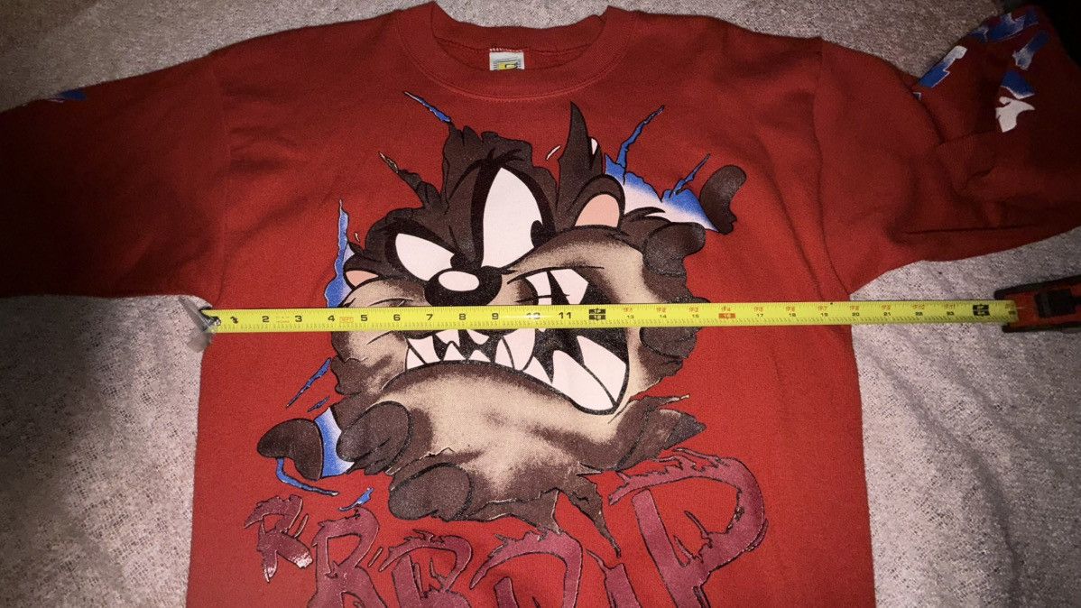 Warner Bros 1995 Warner Bros Freeze Taz Looney Tunes Wild Thing Shirt Size US L / EU 52-54 / 3 - 7 Thumbnail
