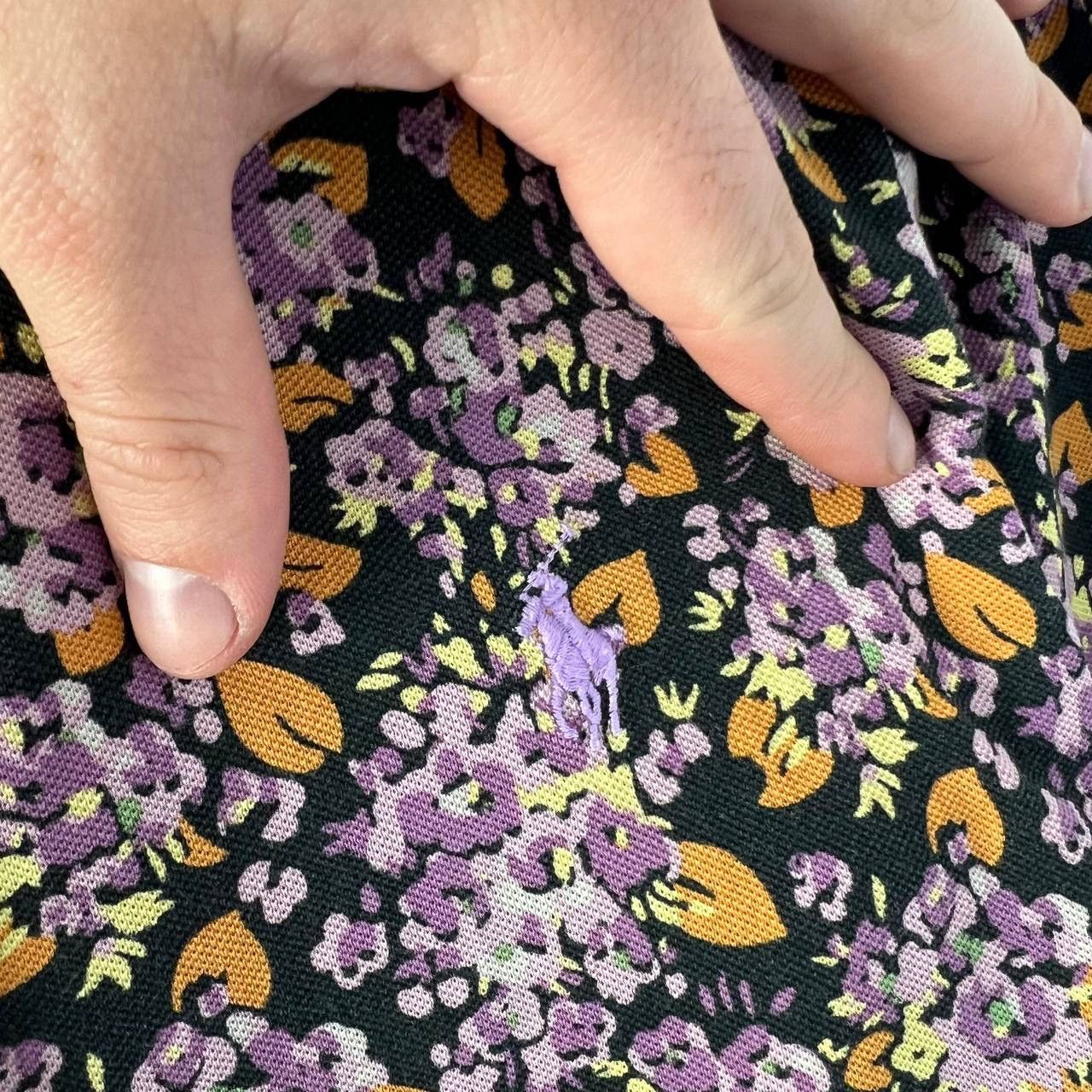Vintage Vintage Y2K Polo Ralph Lauren Floral Button Up Shirt Luxury Size L / US 10 / IT 46 - 3 Thumbnail