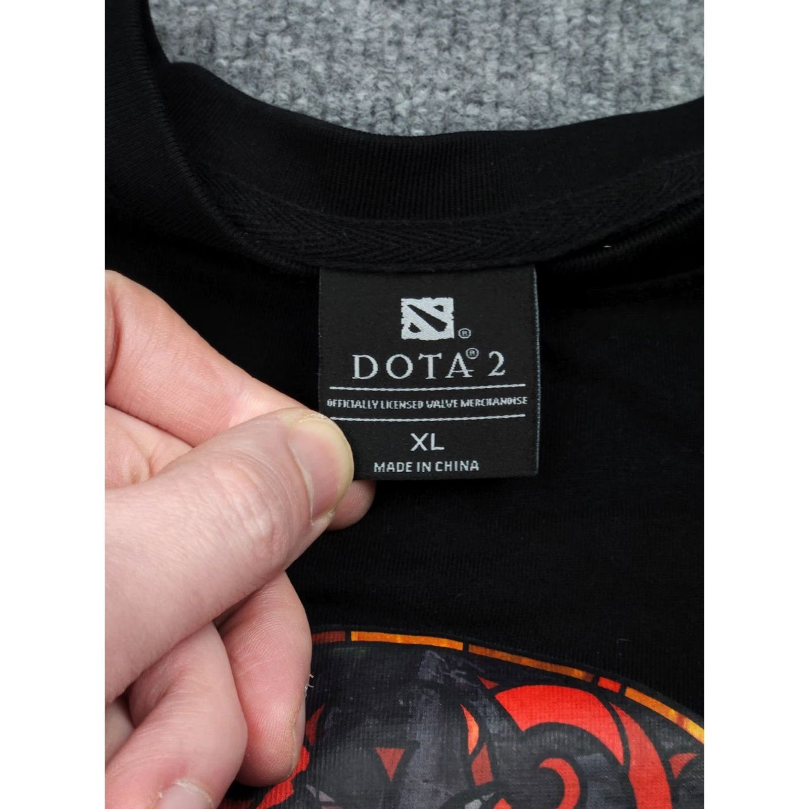 Doublet DOTA 2 T-Shirt Men's XL Black Graphic Double Sided TI 12 Beast International Roller Valve Theme Game Men Regular Crew Neck Short Sleeve Cotton Shirt Size US XL / EU 56 / 4 - 6 Thumbnail