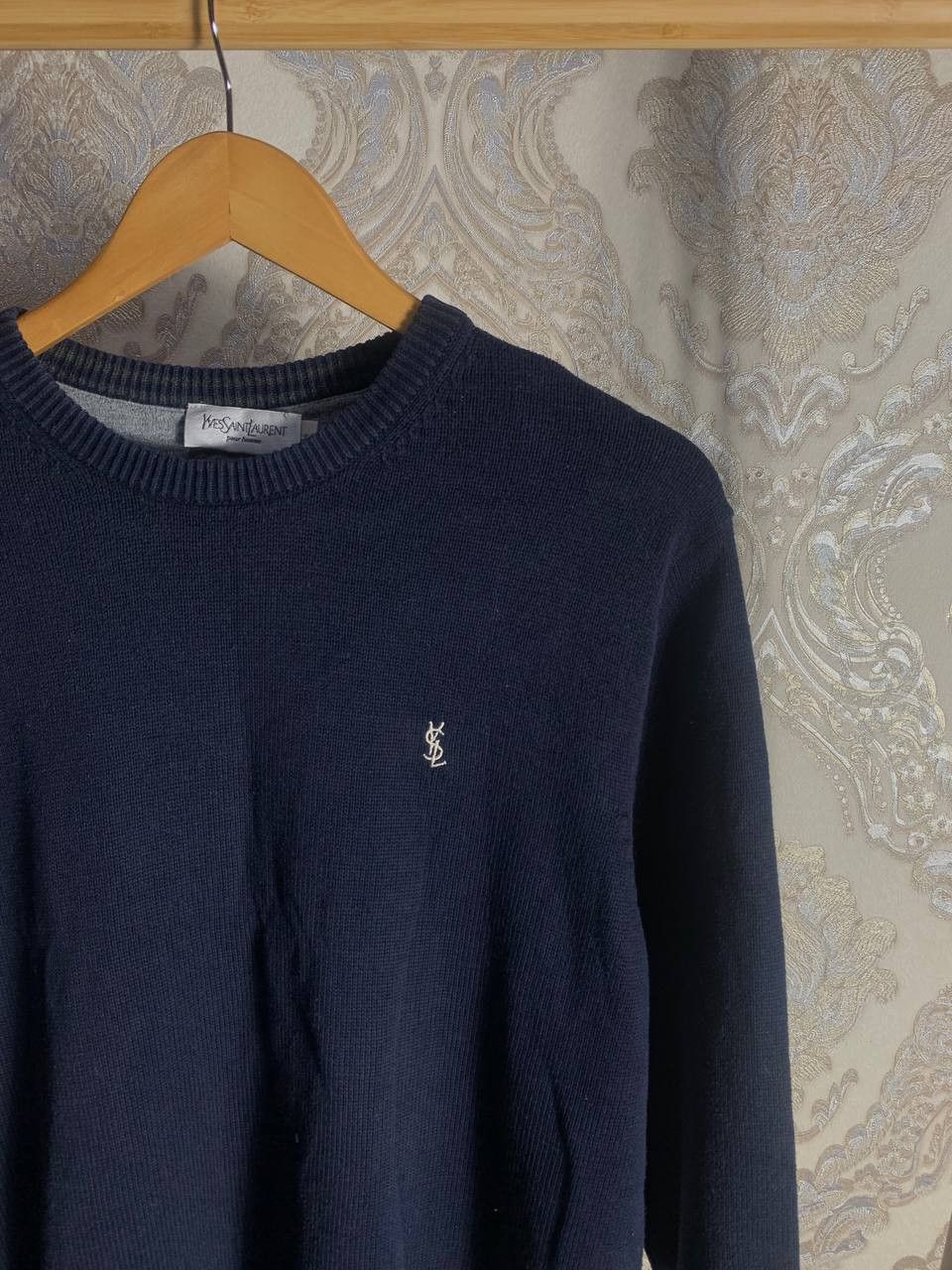 Saint Laurent Paris Vintage Yves Saint Laurent Sweater Retro Designer Knit 90s Size US XL / EU 56 / 4 - 3 Thumbnail