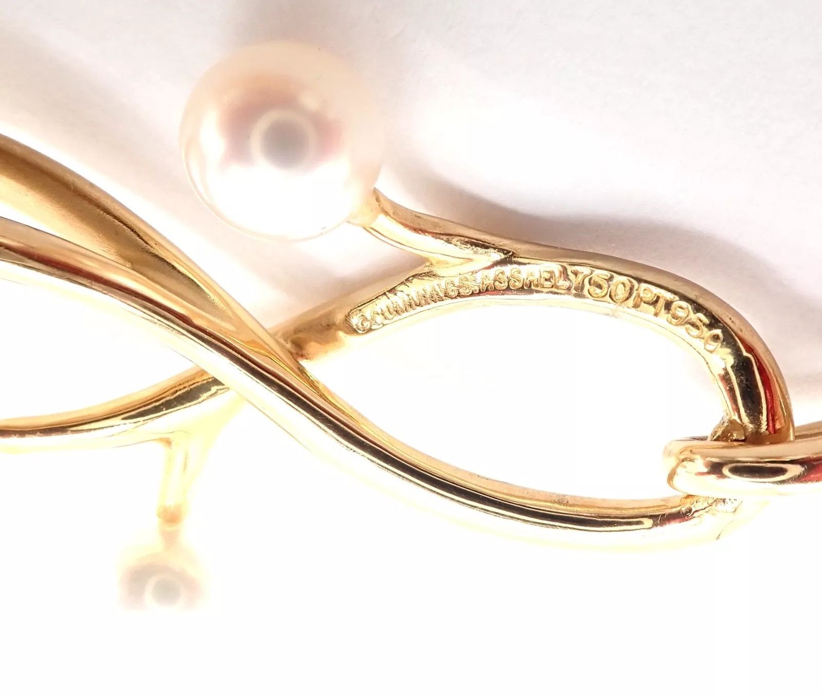 Vintage Angela Cummings & Assael 18k Yellow Gold Pearl Necklace Size ONE SIZE - 7 Thumbnail