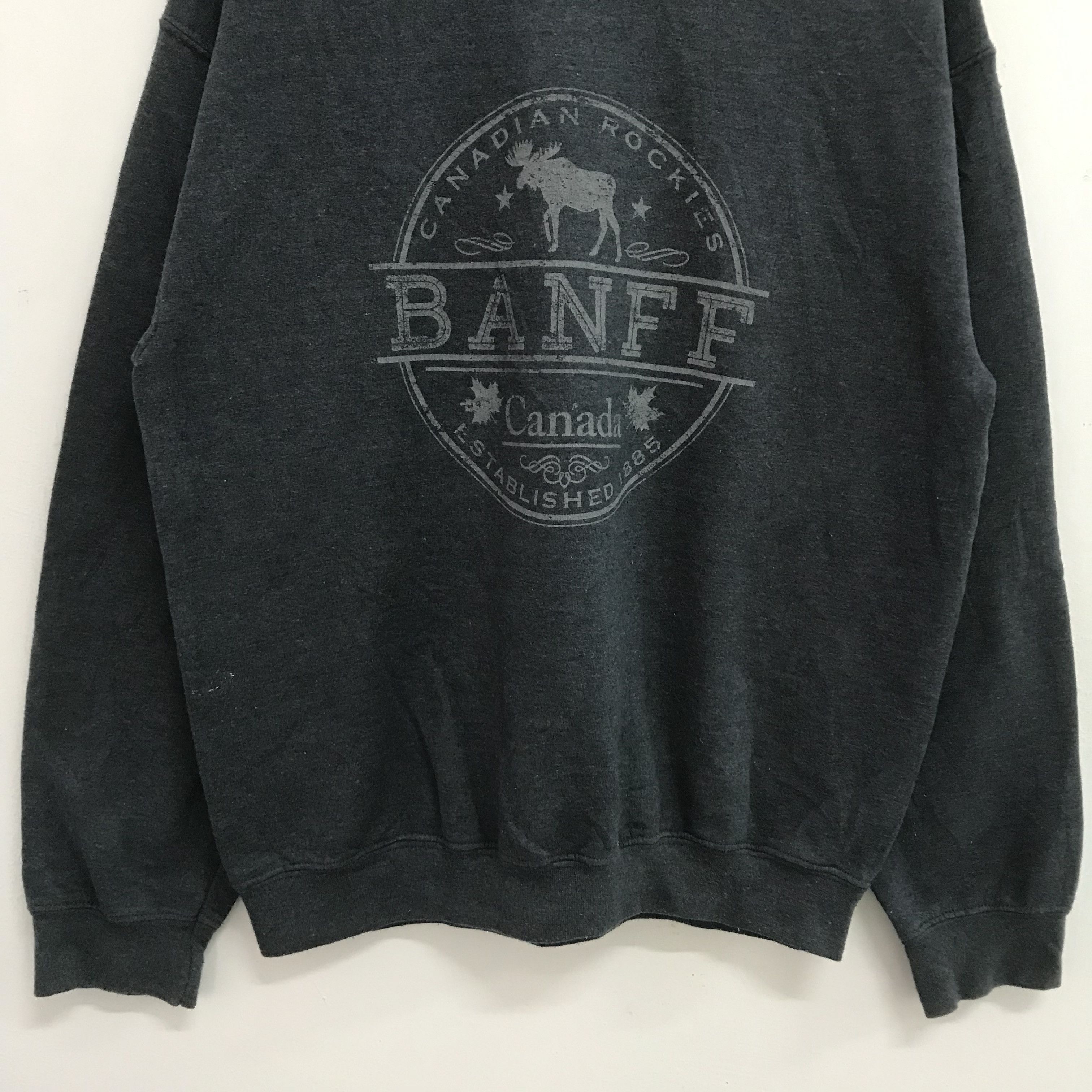 Canada West Vintage Banff Canada Grey Sweatshirt - 387 Size US M / EU 48-50 / 2 - 3 Thumbnail