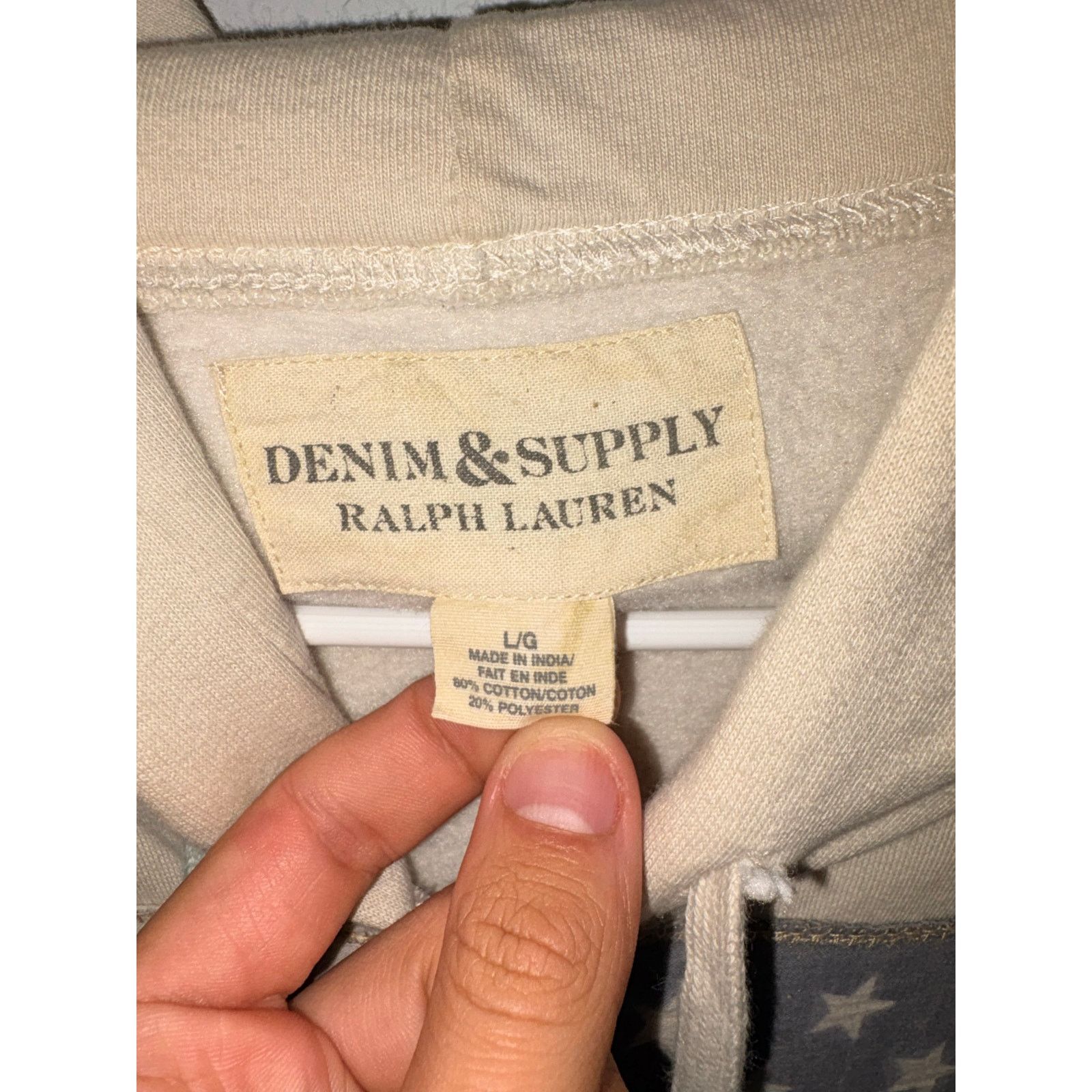 Denim & Supply Ralph Lauren Vintage Denim & Supply Ralph Lauren Polo Hoodie USA Flag Size US L / EU 52-54 / 3 - 4 Thumbnail