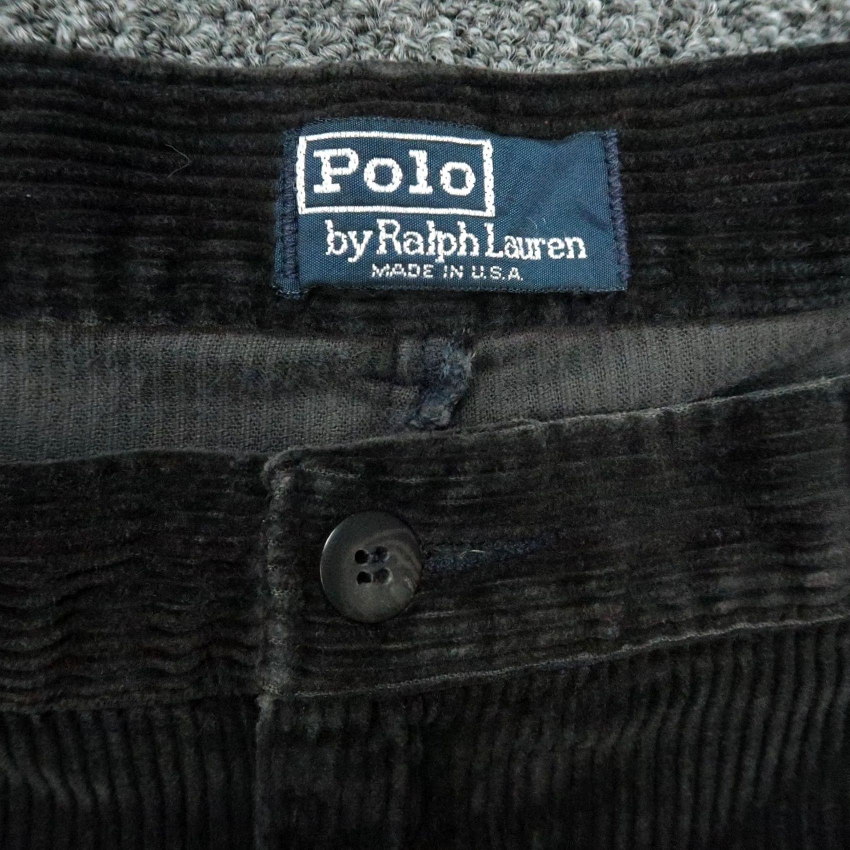 Polo Ralph Lauren VINTAGE Polo Ralph Lauren Pants Mens 38x30 Brown Corduroy Double Pleat Wide Leg Shirt Size US M / EU 48-50 / 2 - 3 Thumbnail