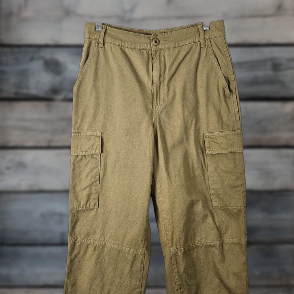 Billabong Billabong Womens Cargo Pants Sz 29 Khaki High Rise Cotton Regular Inseam 28.5” Brown Girl Womens Size 29" - 1 Thumbnail