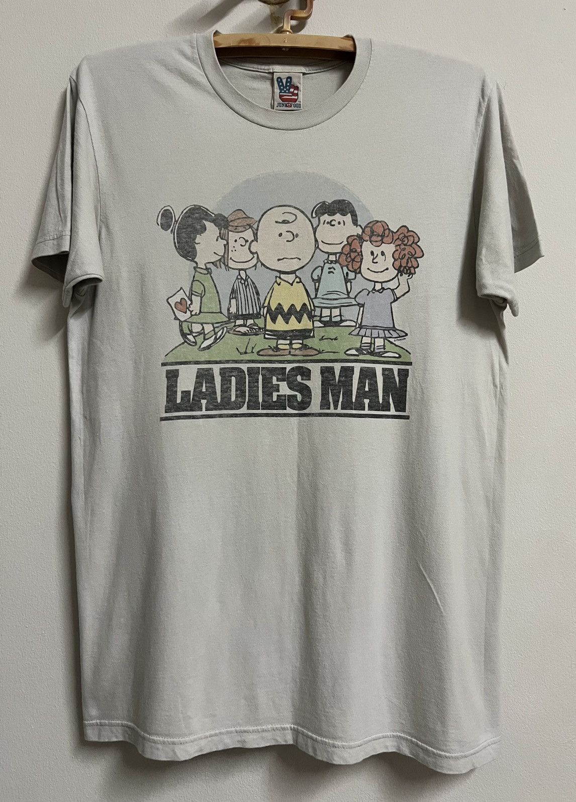 Junk Food Vintage Peanuts Ladies Man Tee Junco L Single Stitch Size US L / EU 52-54 / 3 - 2 Thumbnail