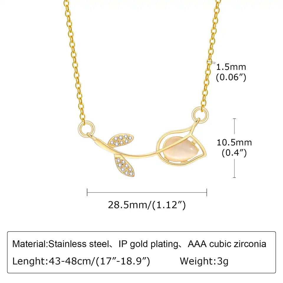 Other Elegant Women Tulip Necklace Size ONE SIZE - 2 Thumbnail