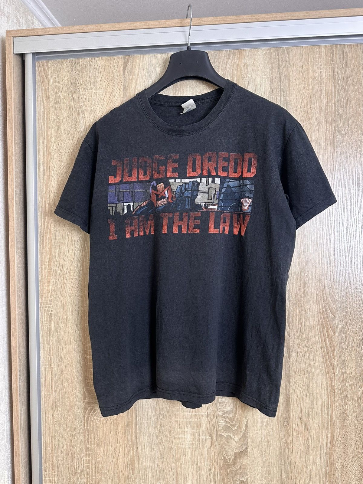 Vintage 🔥 JUDGE DREDD Vintage Cartoon Movie T Shirt Tee USA Anime Size US L / EU 52-54 / 3 - 12 Thumbnail