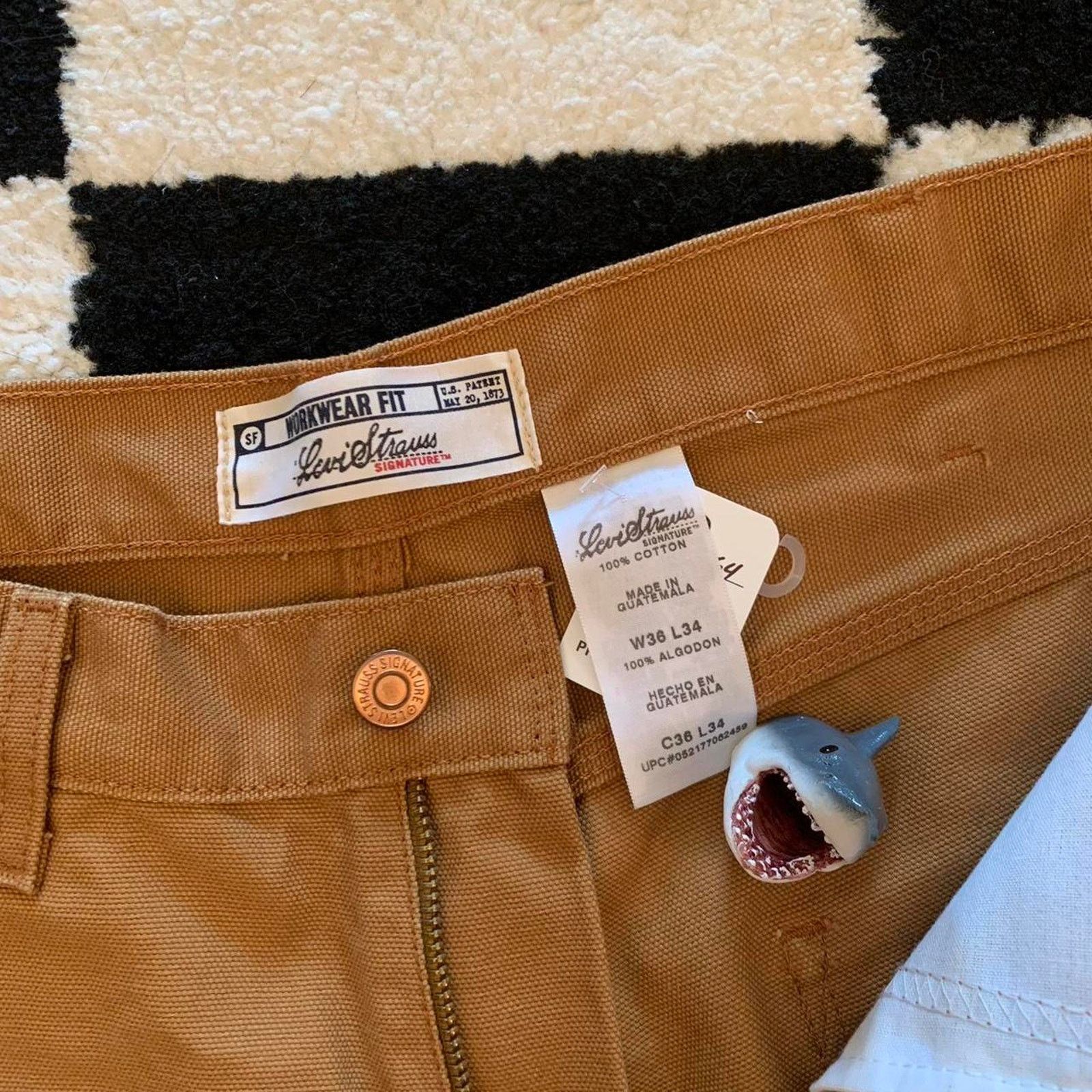 Levi's Levi's Carpenter Double Knee Tan Canvas Pants Size US 36 / EU 52 - 3 Thumbnail