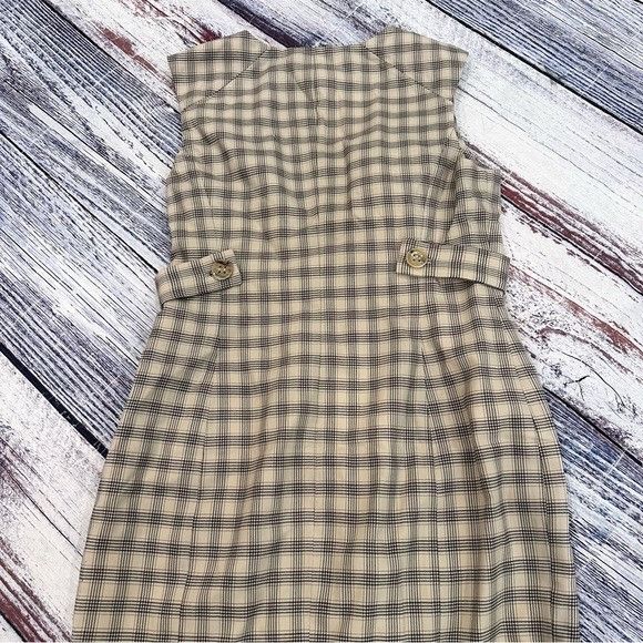Other Debbie Shuchat Wool Plaid Sheath Midi Dress Size XL / US 12-14 / IT 48-50 - 3 Thumbnail