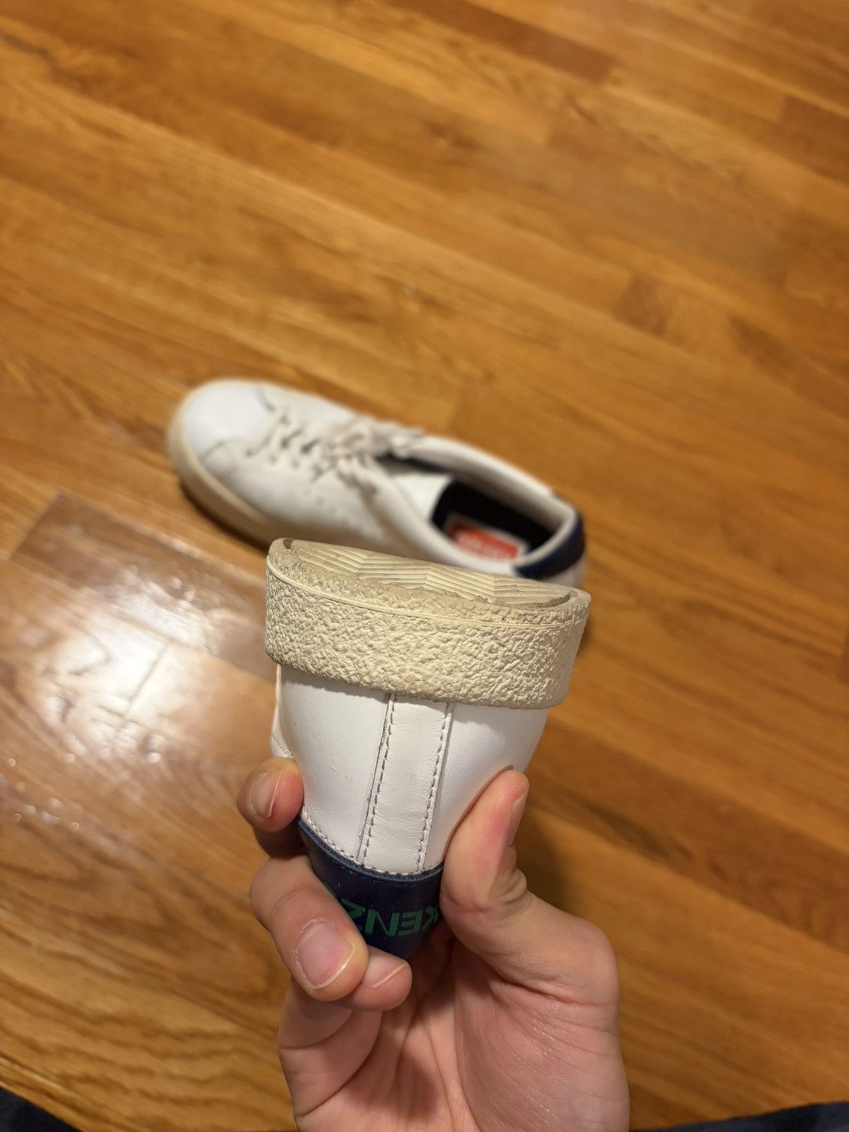 Kenzo Kenzo white leather sneakers Size US 8 / EU 41 - 4 Thumbnail