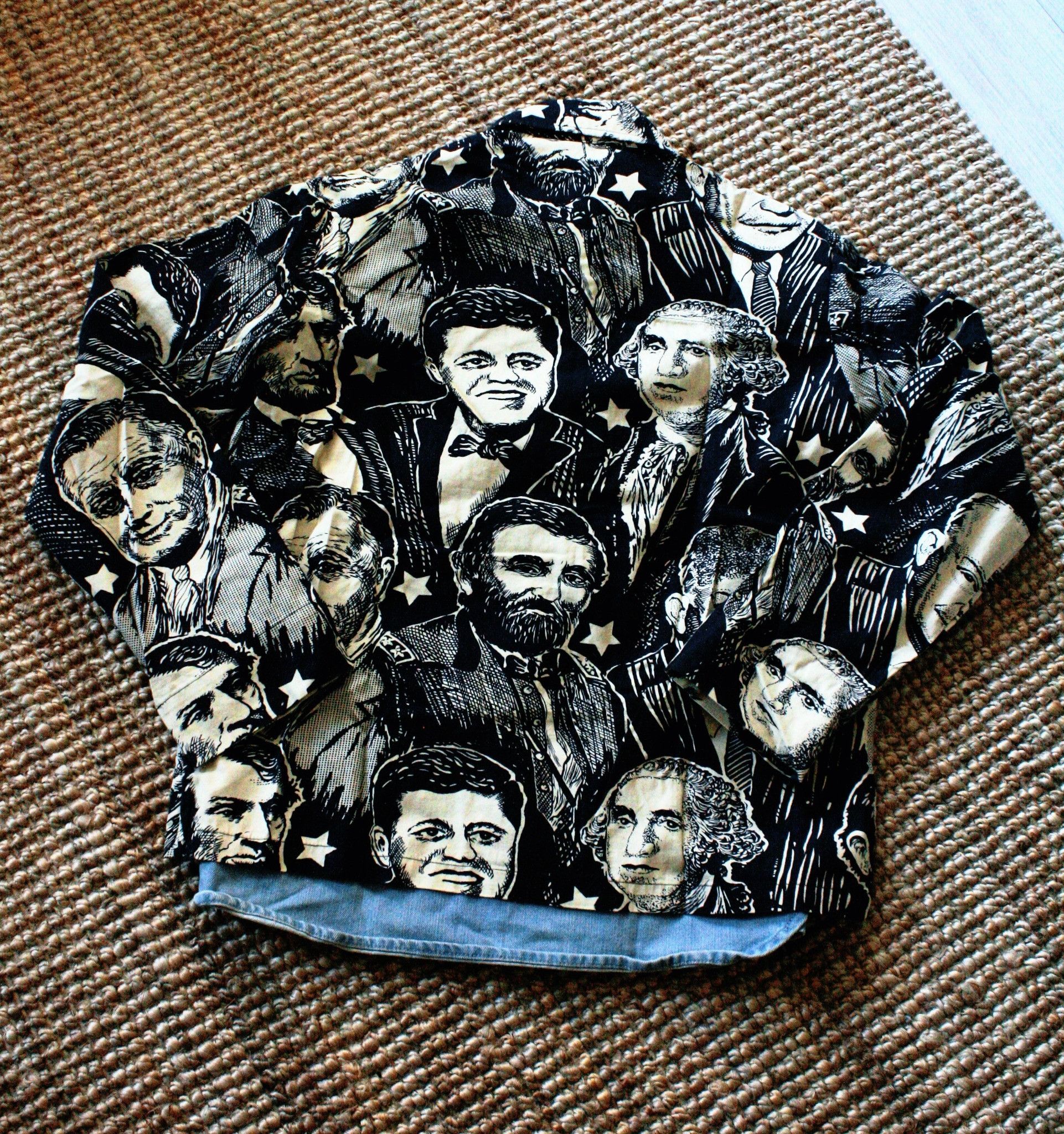Other Rare Woodcut US Presidents All-Over Print Shirt Jacket Size US XS / EU 42 / 0 - 2 Thumbnail