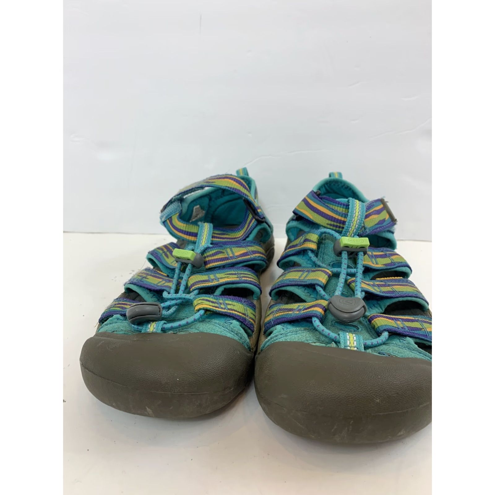 KEEN KEEN Newport H2 Womens Size 5 Green Teal Hook and Loop Cinched Sandal Size US 5 / IT 35 - 2 Thumbnail