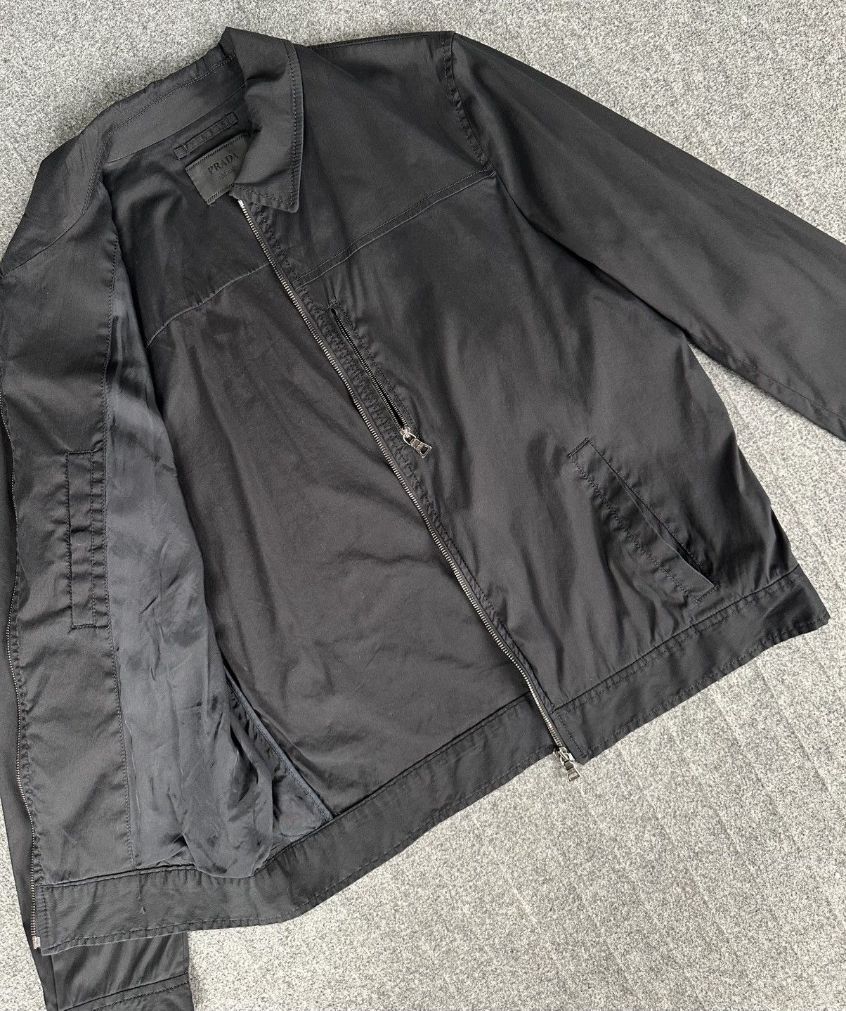 Prada Prada - Men’s Work Zip-Up Jacket in Black Size US L / EU 52-54 / 3 - 5 Thumbnail