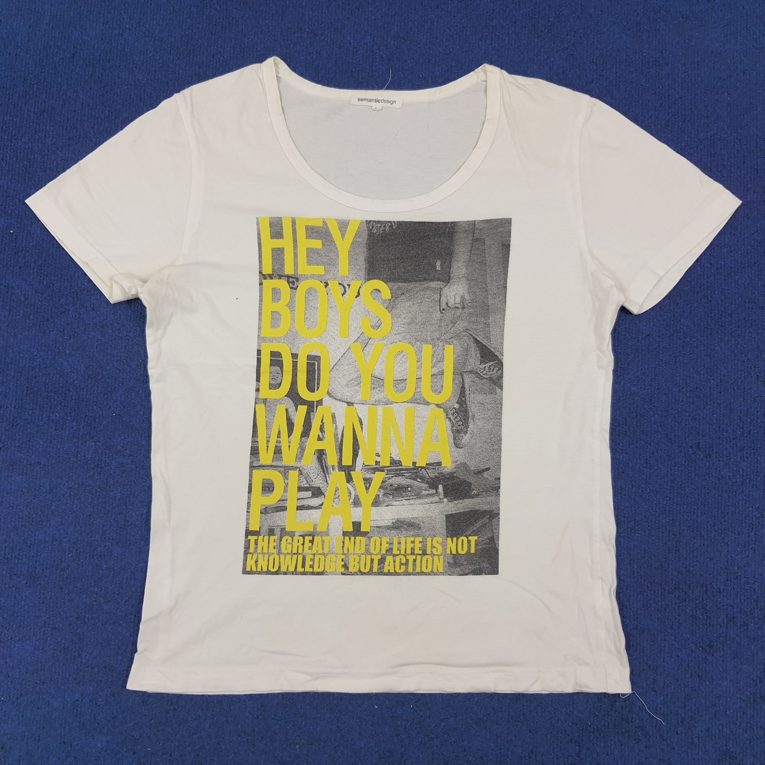Vintage × semanticdesign Vintage Semantic Designer Streetwear Phototee Tshirt Size US M / EU 48-50 / 2 - 1 Thumbnail