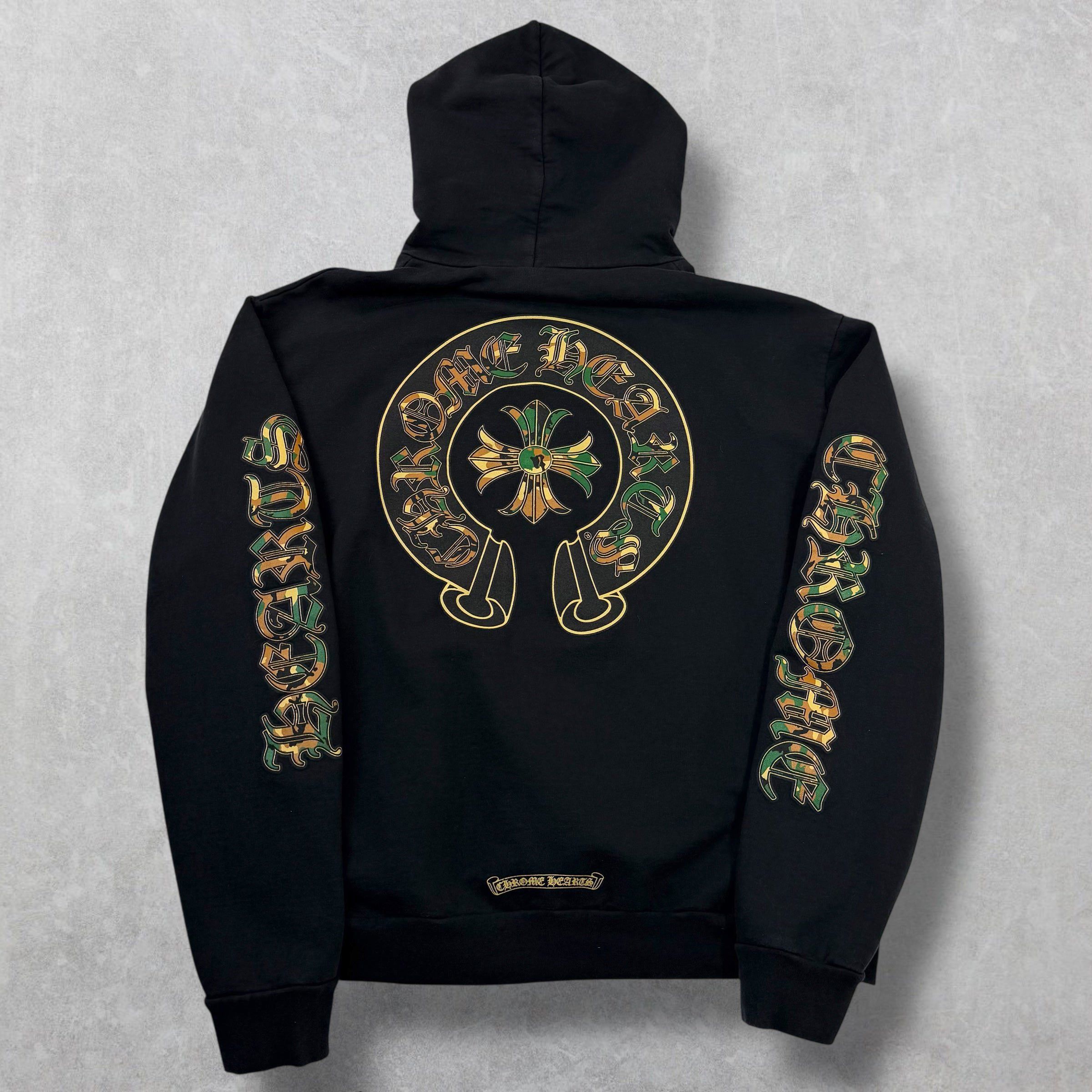 Chrome Hearts Chrome Hearts Black Camo Horseshoe Hoodie M Size US M / EU 48-50 / 2 - 1 Thumbnail