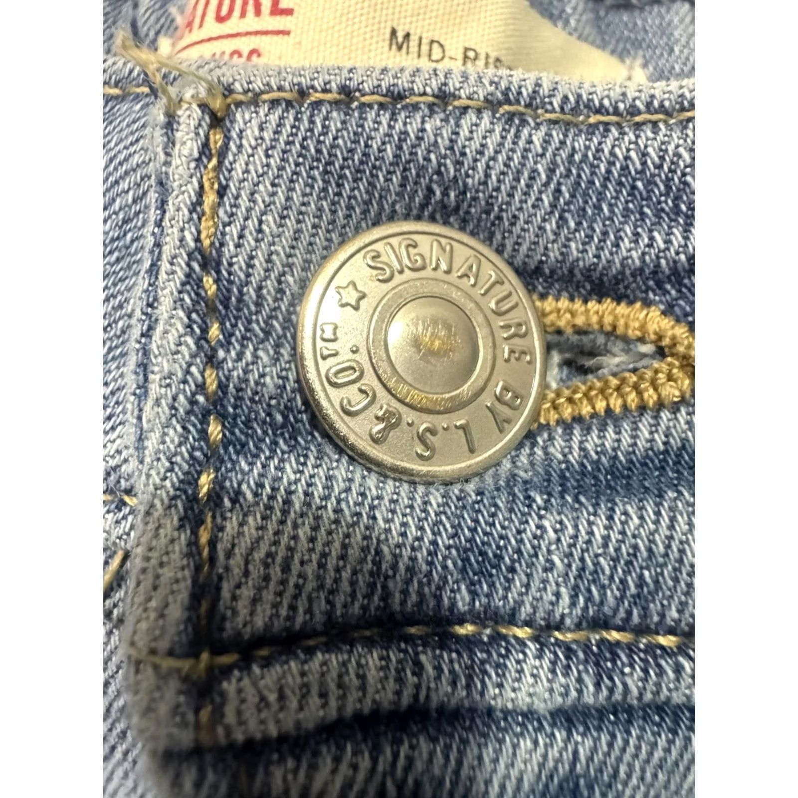 Levi's Levi's Signature Jeans Skinny Blue 30x32 Womens Regular Cotton Denim Button Waist 30 in. Mid-Rise 30 32 Size 30" / US 8 / IT 44 - 5 Thumbnail