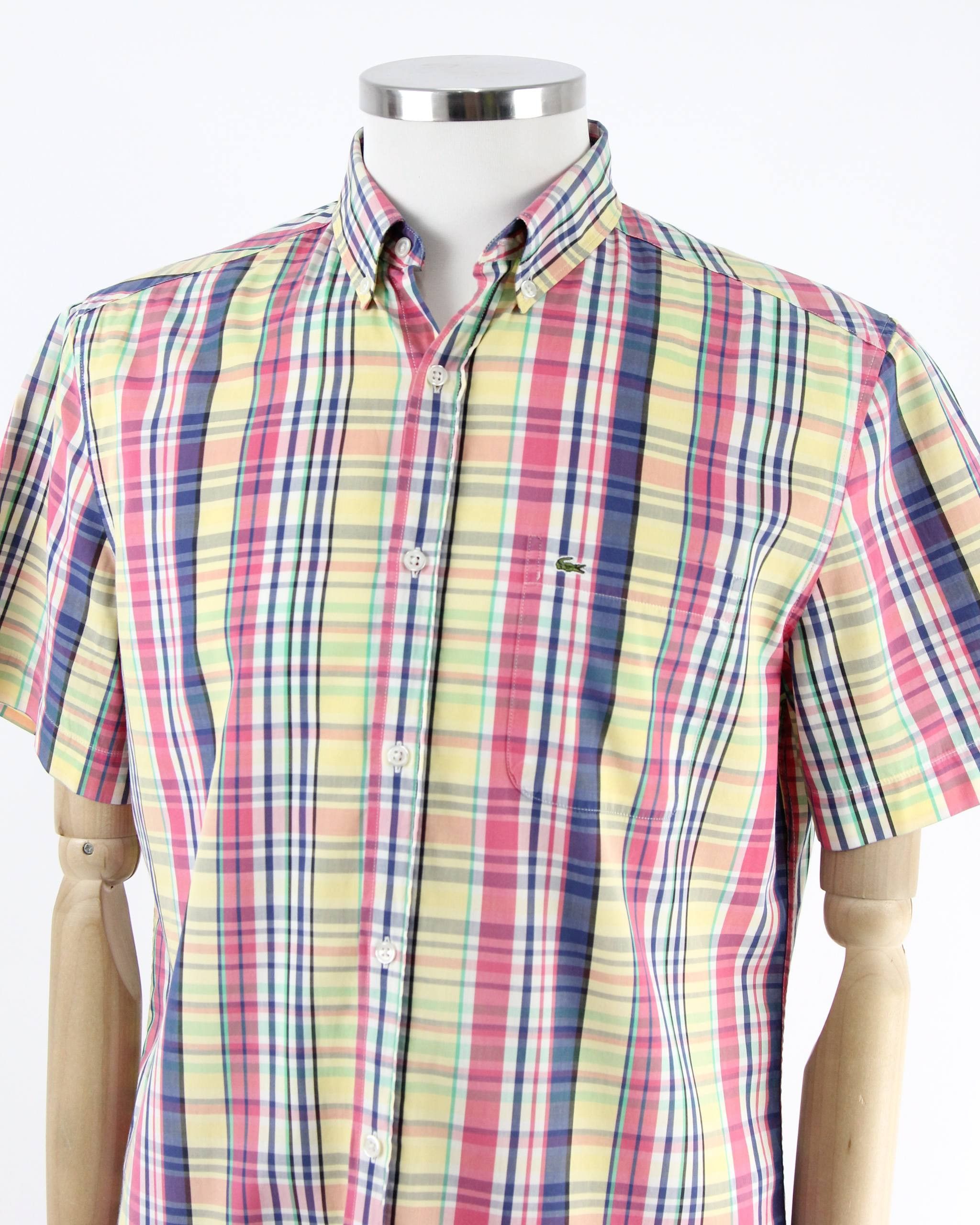 Lacoste LACOSTE L!VE Checkered shirt with logo Size US L / EU 52-54 / 3 - 4 Thumbnail
