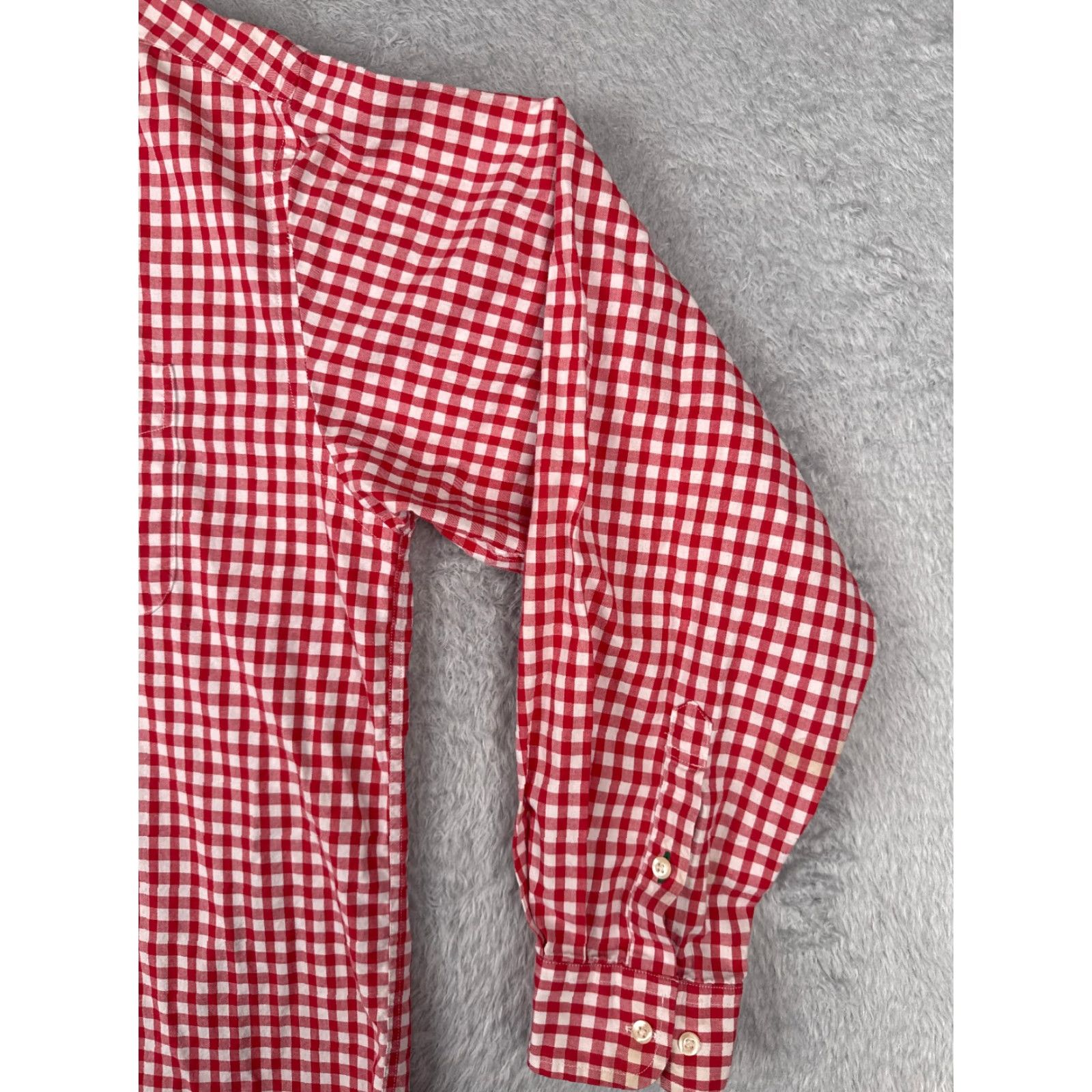 Tommy Hilfiger VINTAGE Tommy Hilfiger Shirt Men XL Red Plaid 100% Cotton Long Sleeve Pocket (Collared, Button-Down) Size US XL / EU 56 / 4 - 2 Thumbnail